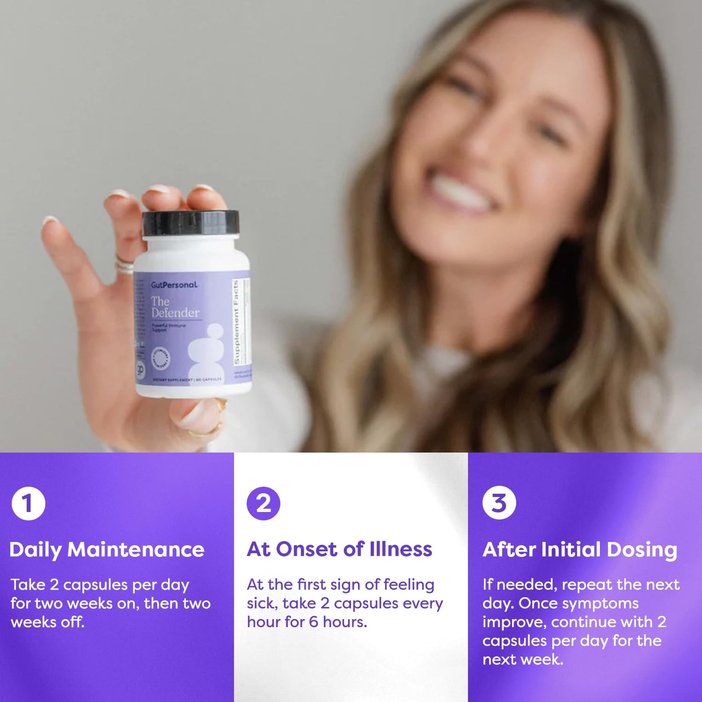 GutPersonal The Defender Capsule, 60 Capsules