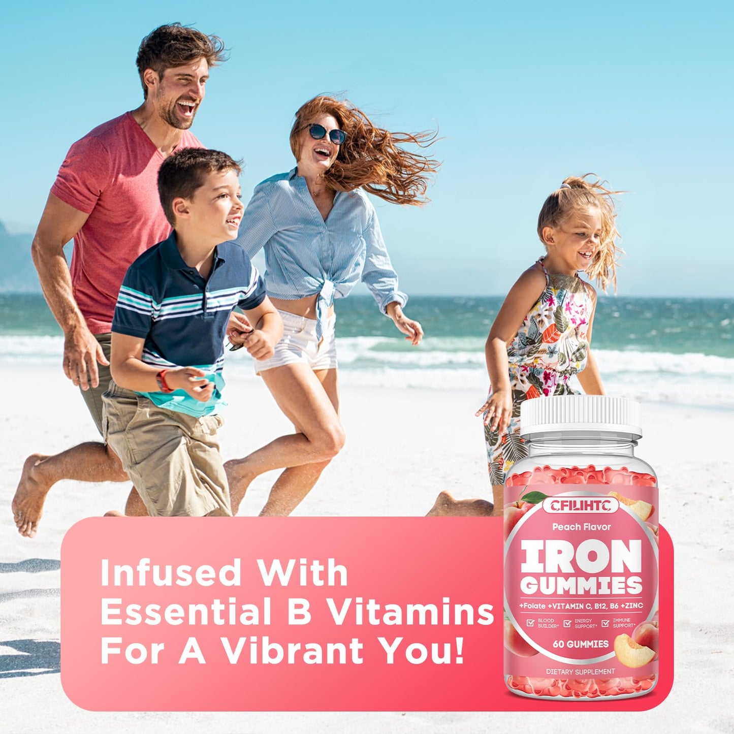 CFILIHTC Iron Gummies 60 Count