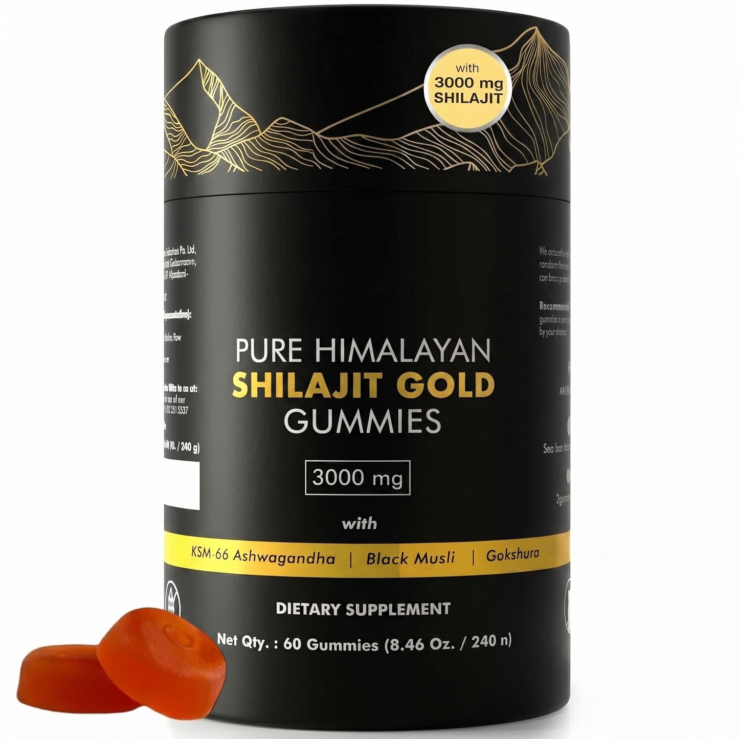 Buy Reliable LLC Shilajit Gold Gummies Gummy 60 Count