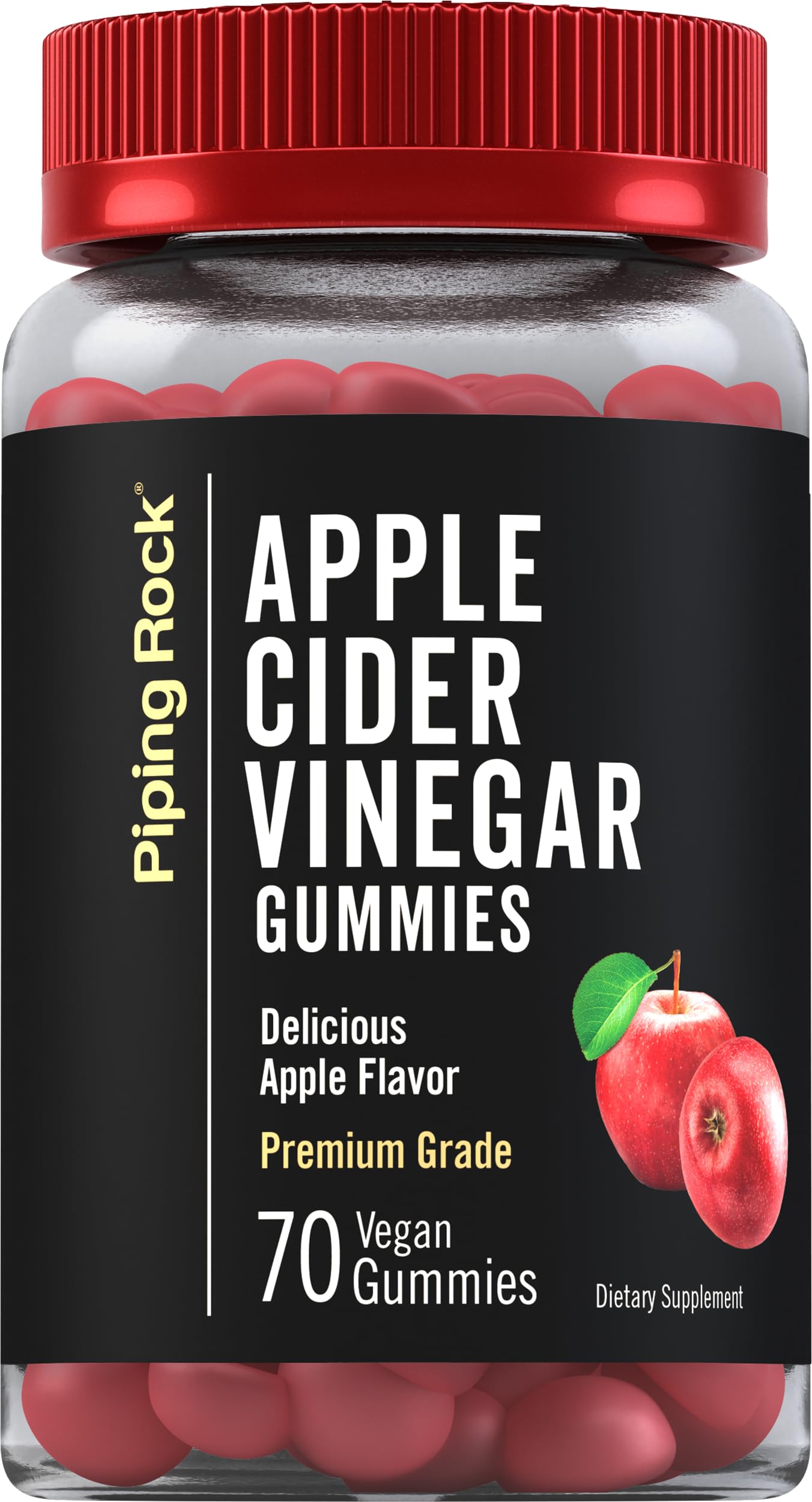 Piping Rock Apple Cider Vinegar Gummies 70 Count