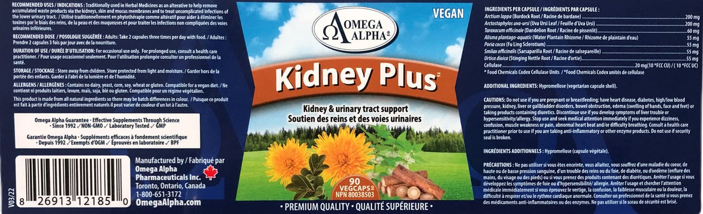 Omega Alpha Kidney Plus Capsule, 90 Capsules