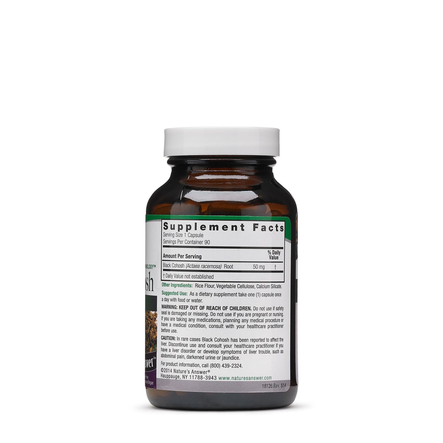 Nature's Answer Black Cohosh Root Powder 50mg 90
