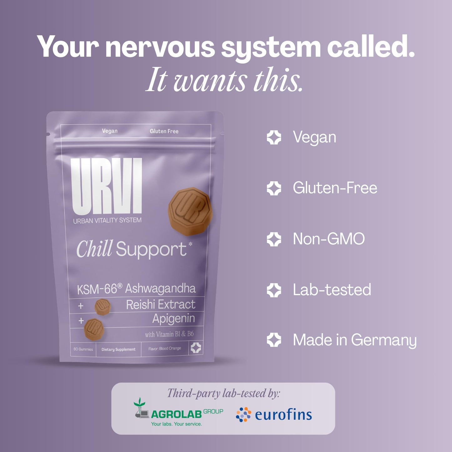 URVI Chill Gummies, 60 Count