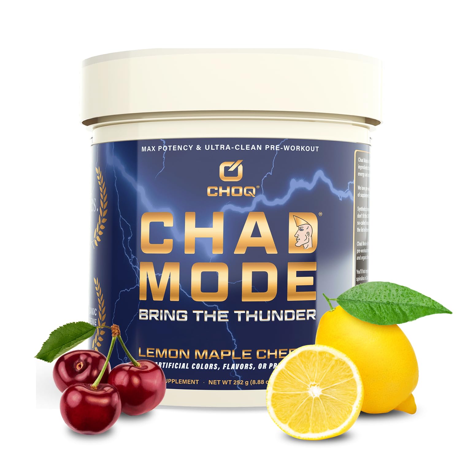 CHOQ Chad Mode Pre Workout Powder, 8.8 Ounce