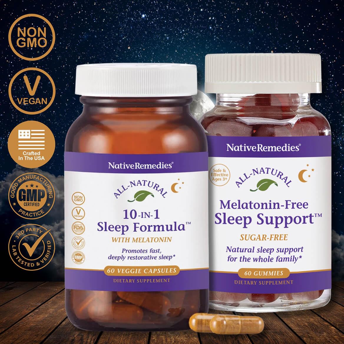 Native Remedies Family Sleep Essentials ComboPack Capsule/Gummy 120