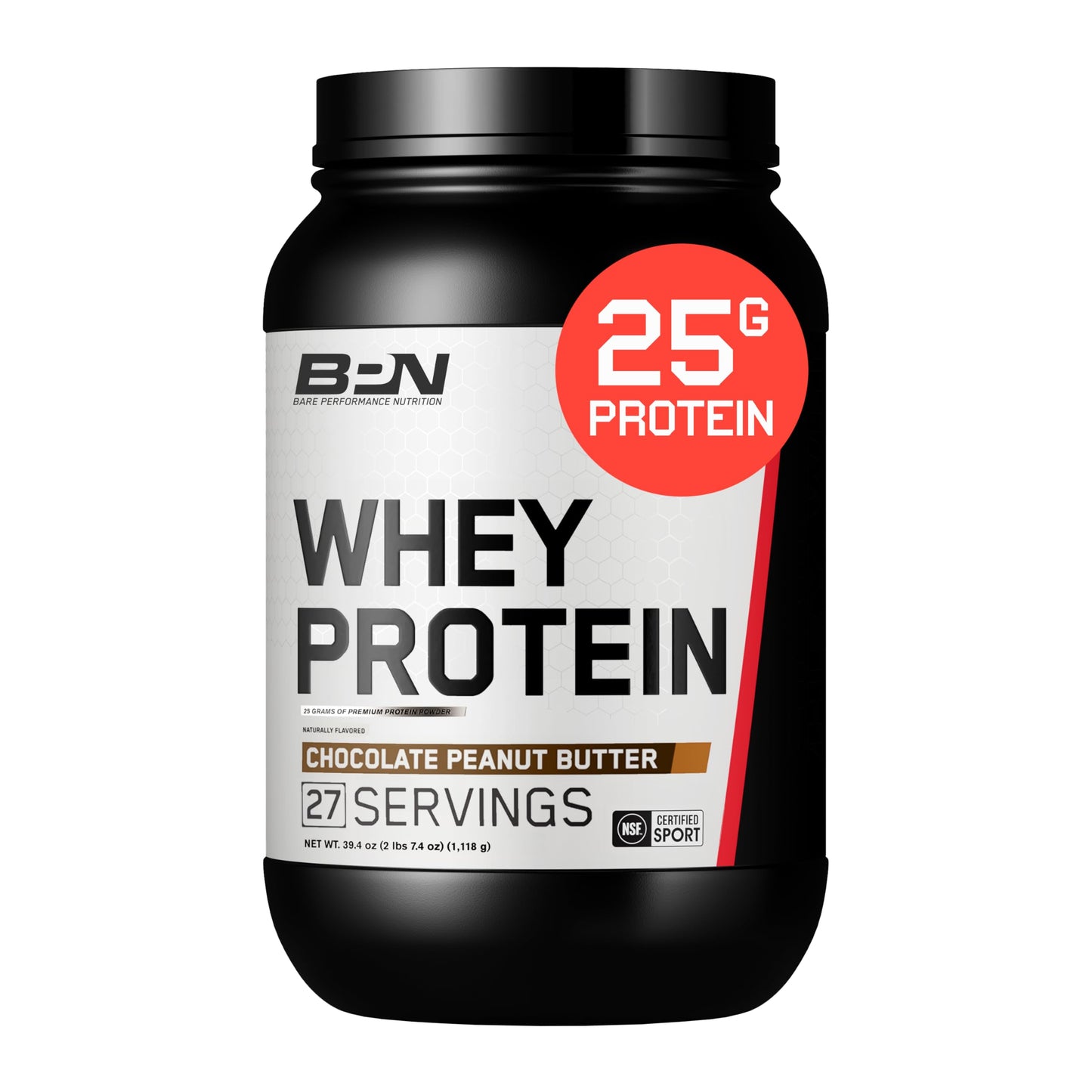 Bare Performance Nutrition BPN Whey Protein + Casein Protein Powder Blend Chocolate Peanut Butter, Powder, 40 Servings