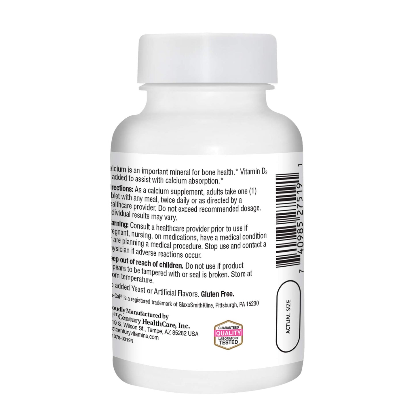 21st Century Calcium Plus Extra D Caplets, 270 Count