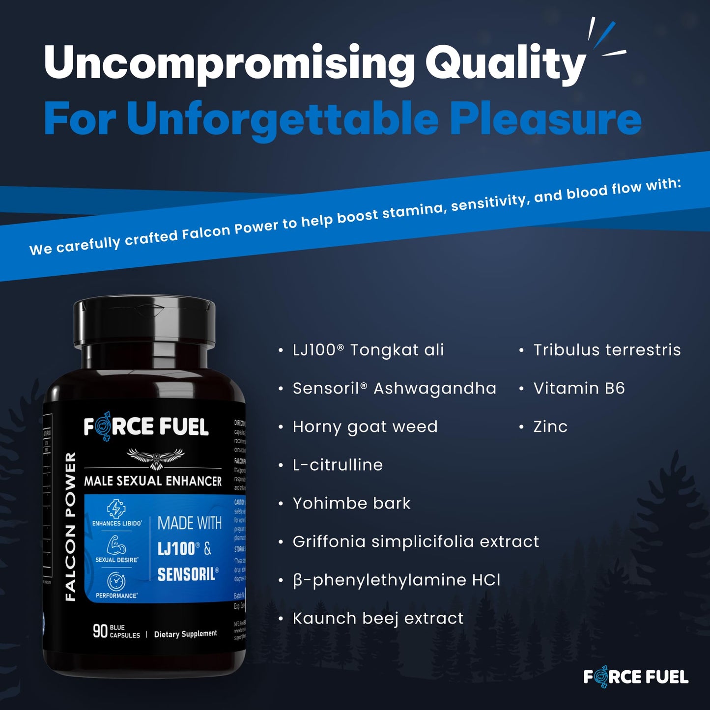 FORCE FUEL Sex Pills for Men Capsule 90 Count