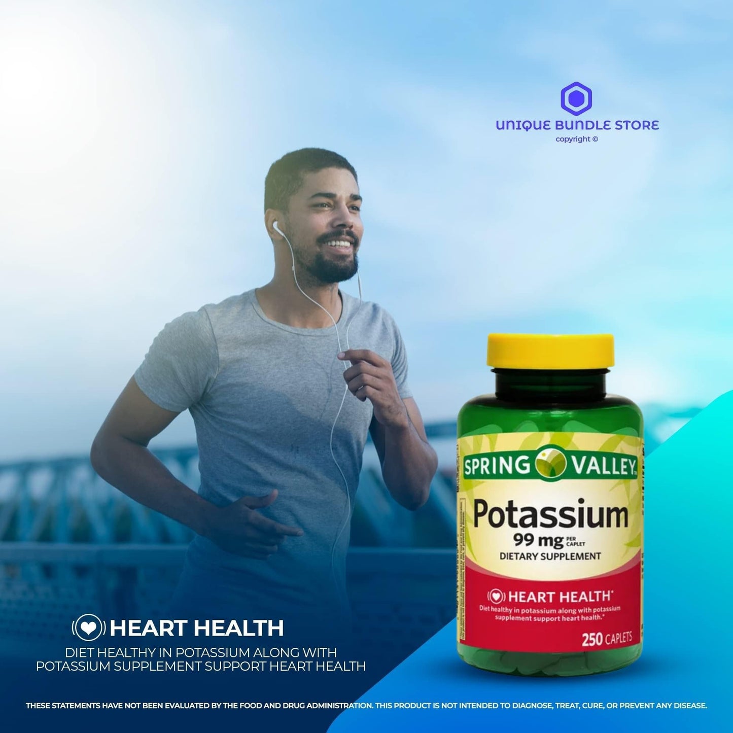 Unique Bundle Store Potassium 99mg – 250 Caplets