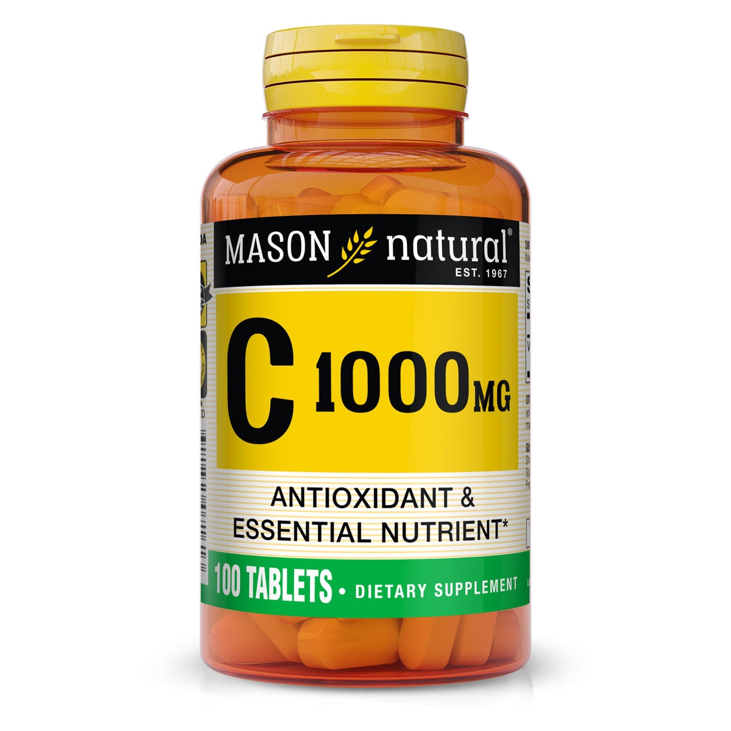 Mason Natural Vitamin C 1000 mg Tablet, 100 Count