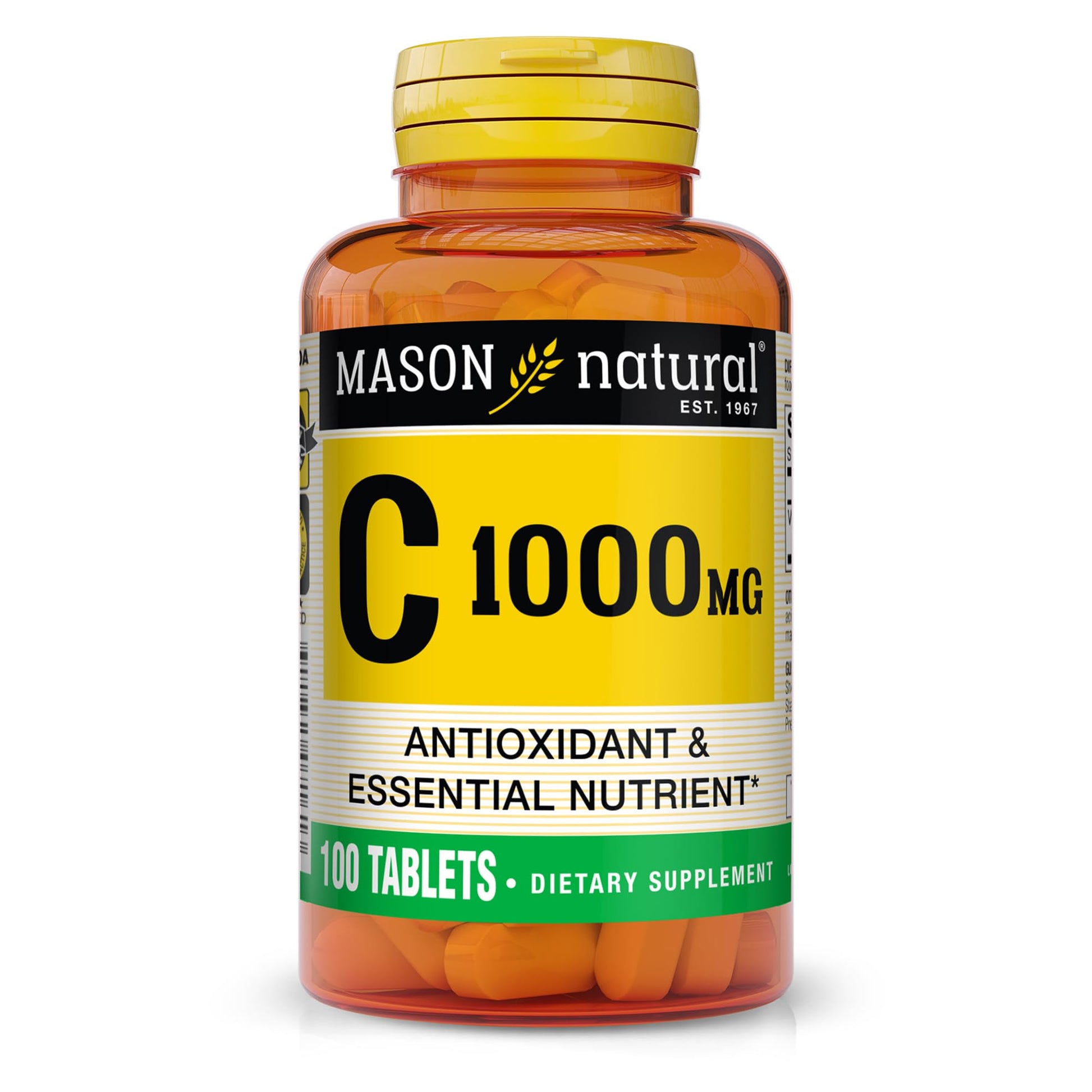 Mason Natural Vitamin C 1000 mg Tablet, 100 Count