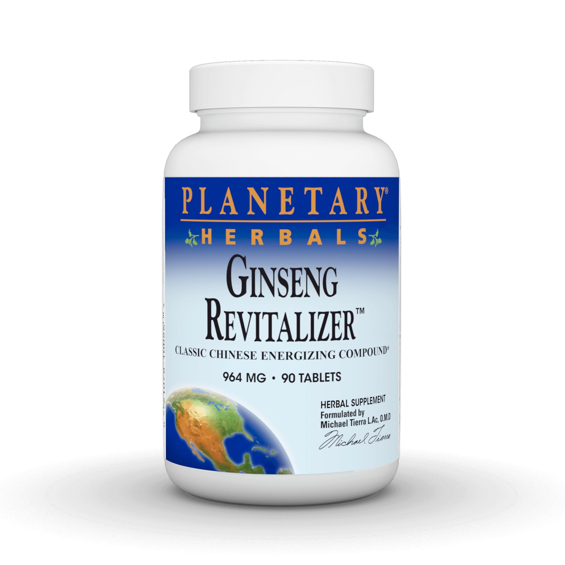 Planetary Herbals Ginseng Revitalizer Classic Chinese Energizing Compound, 964 mg, 90 Tablets