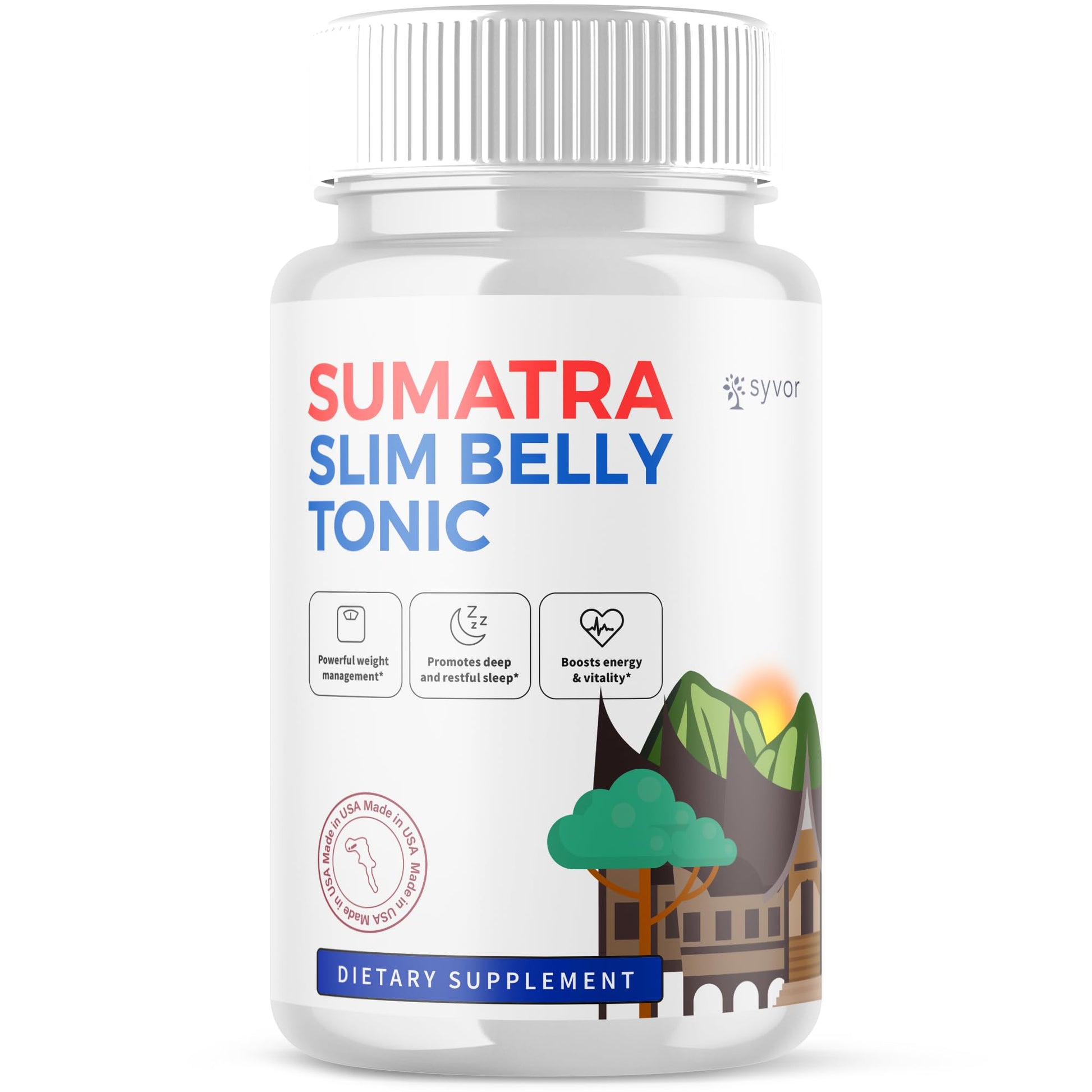 Syvor Sumatra SlimBelly Tonic Capsules, 60 Count