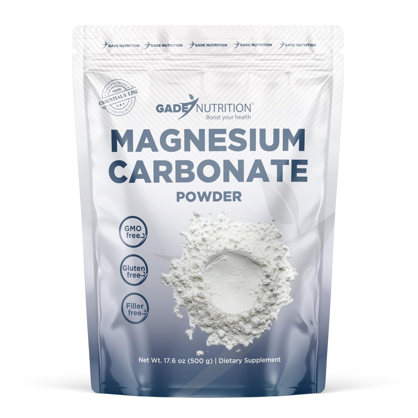 GADE NUTRITION Pure Magnesium Carbonate Powder, 17.6 oz