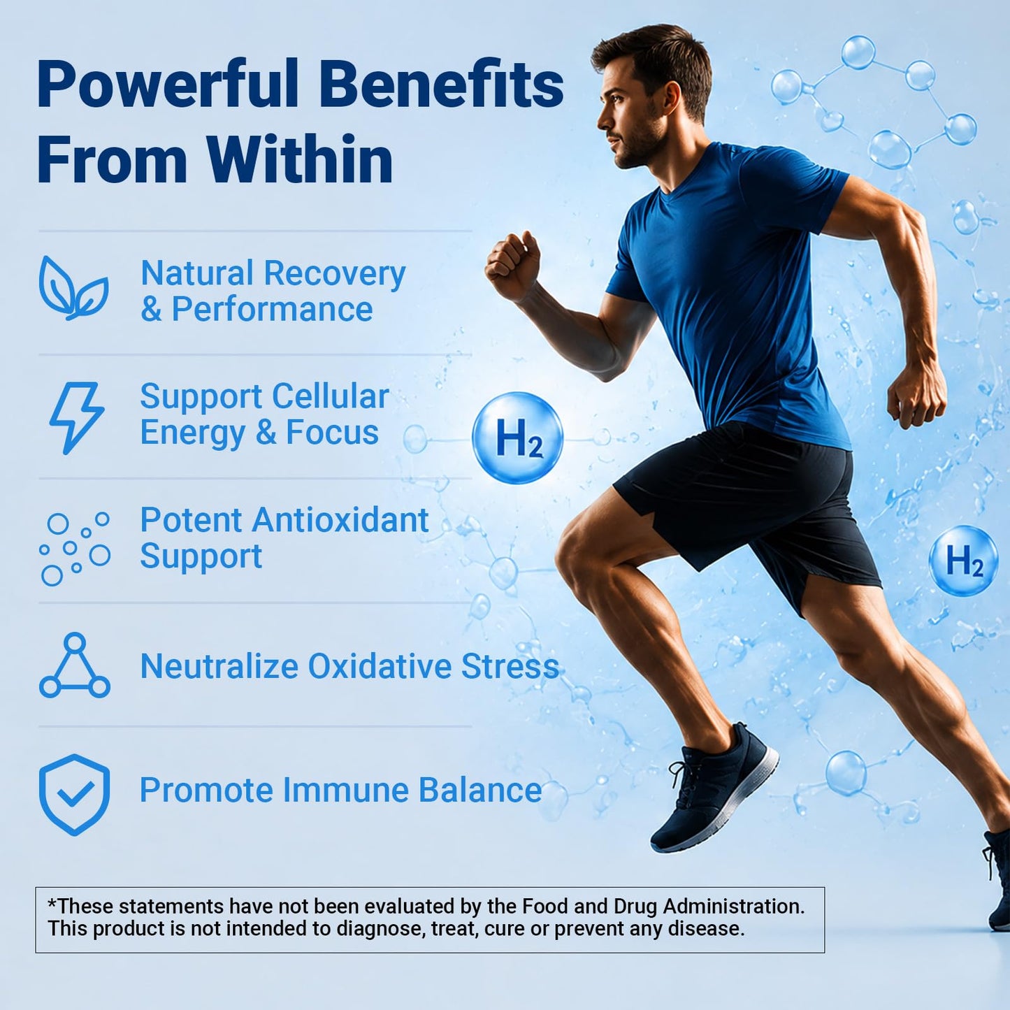 Biookultra Molecular Hydrogen Water Tablets with Magnesium 16 PPM Hydrogen Water Drinking Tablets Antioxidant Rich H2 Molecular Tabs for Cellular Health & Energy Boost, Tablet, 120 Count