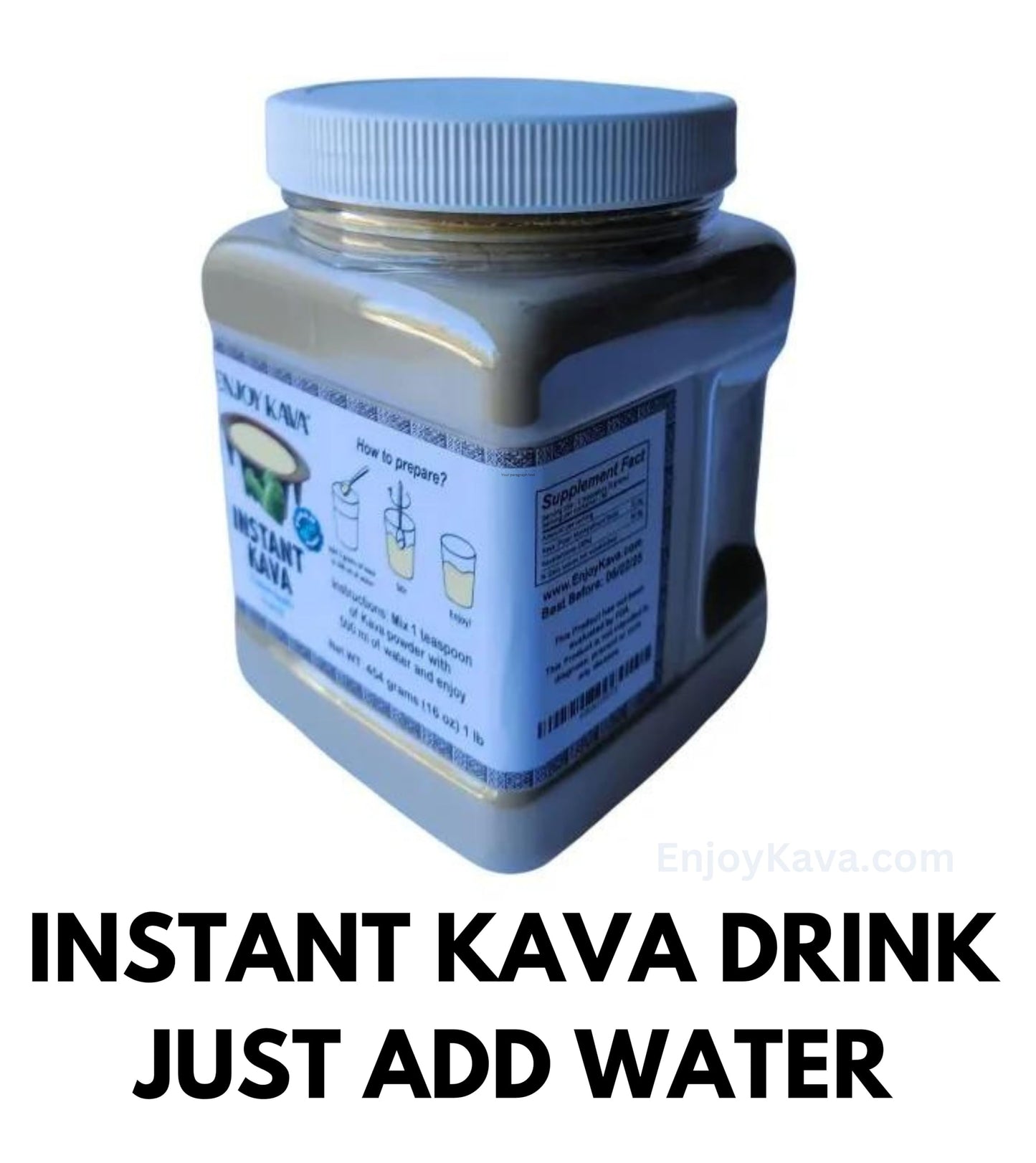 Enjoy Kava KAVA On The Go Instant Kava Powder, 16 oz