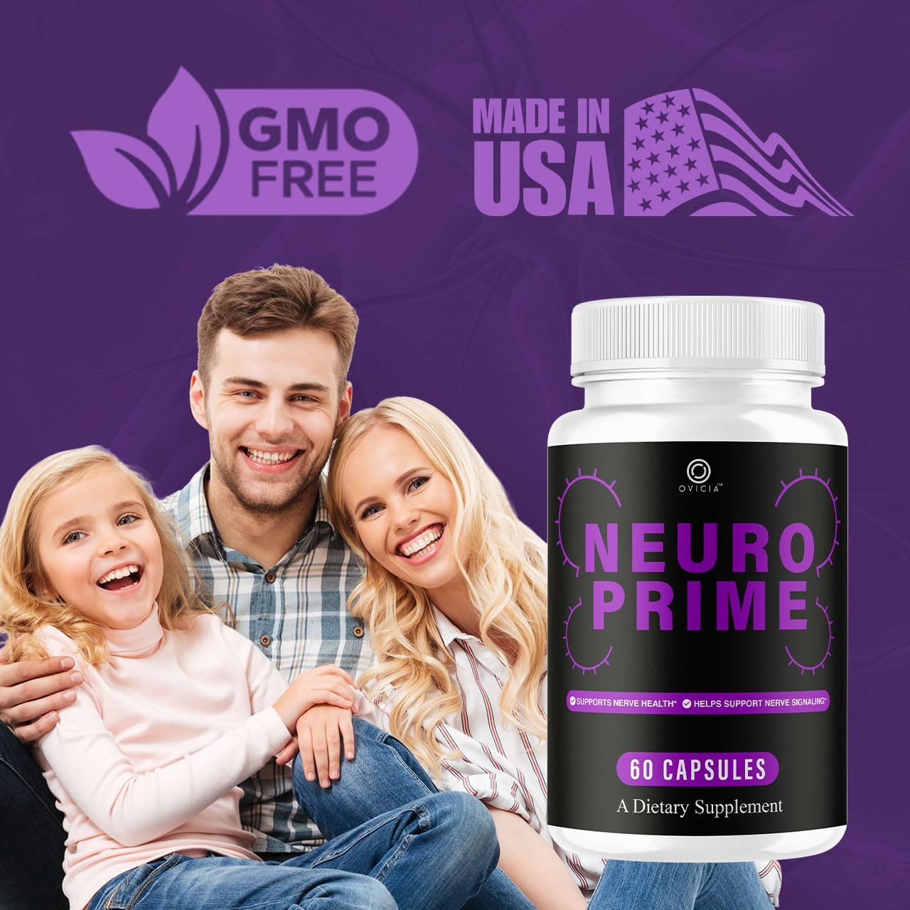 OVICIA Neuro Prime Advanced Formula Capsules, 180 Capsules