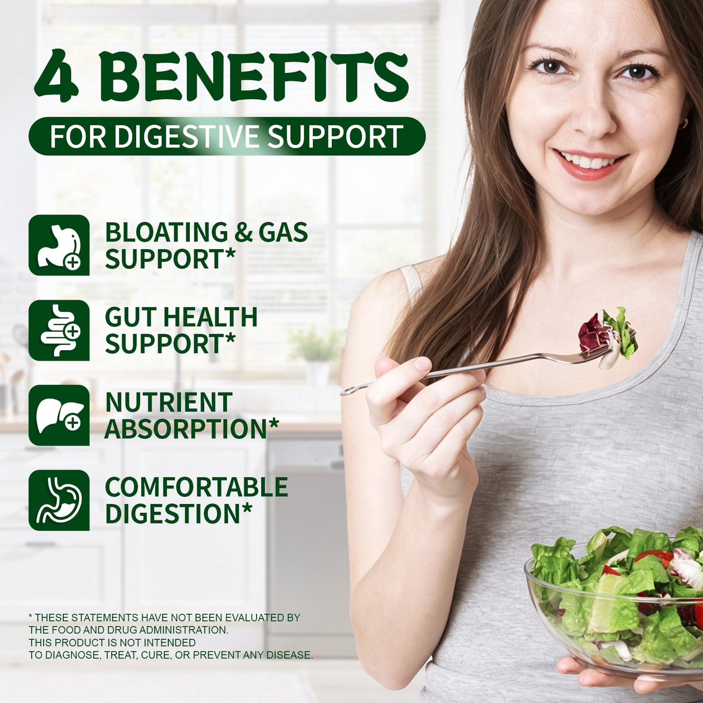 DR. CROWN Digestive Enzymes Supplement 120 Capsules