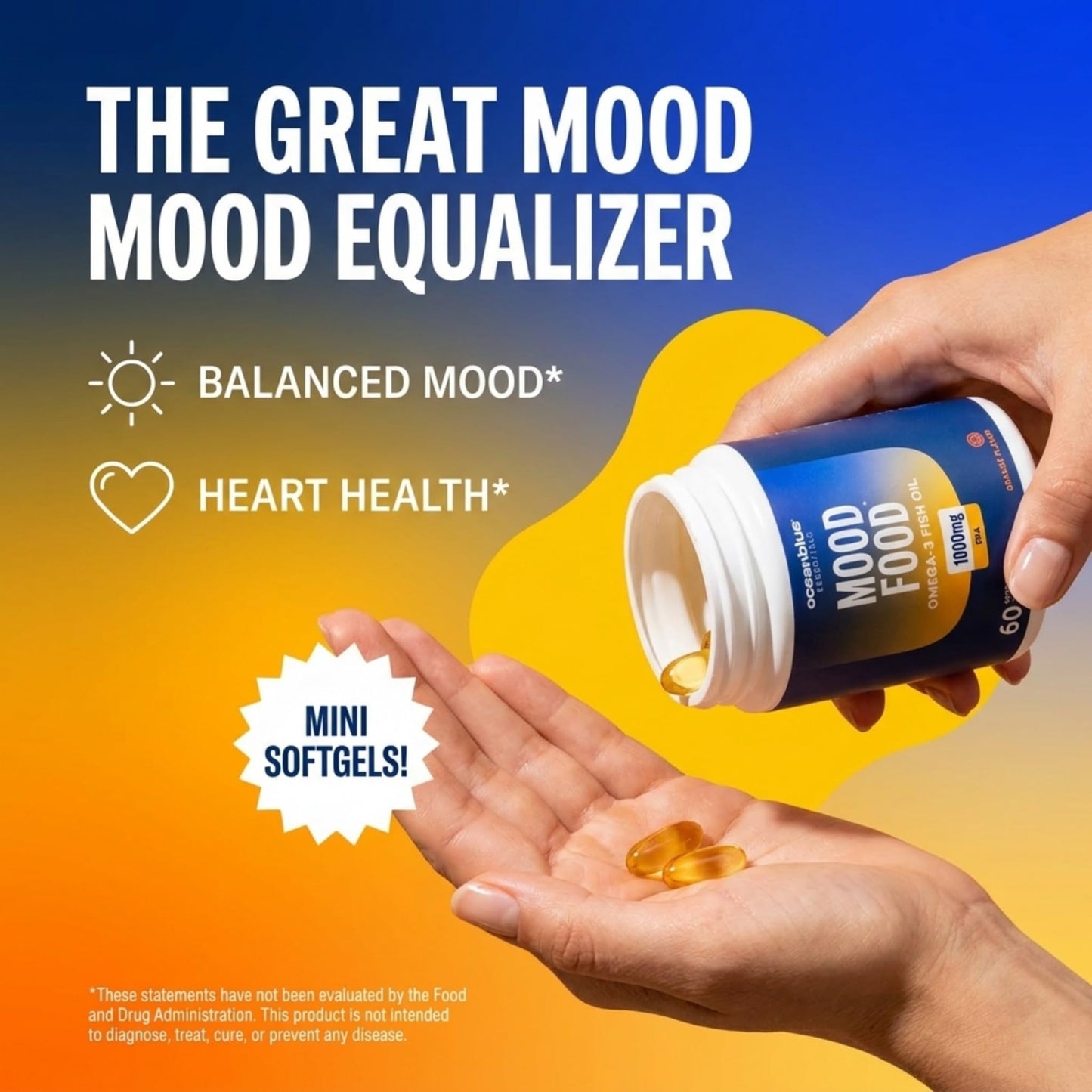 Oceanblue Mood Food Omega-3 EPA Softgels 60 Count