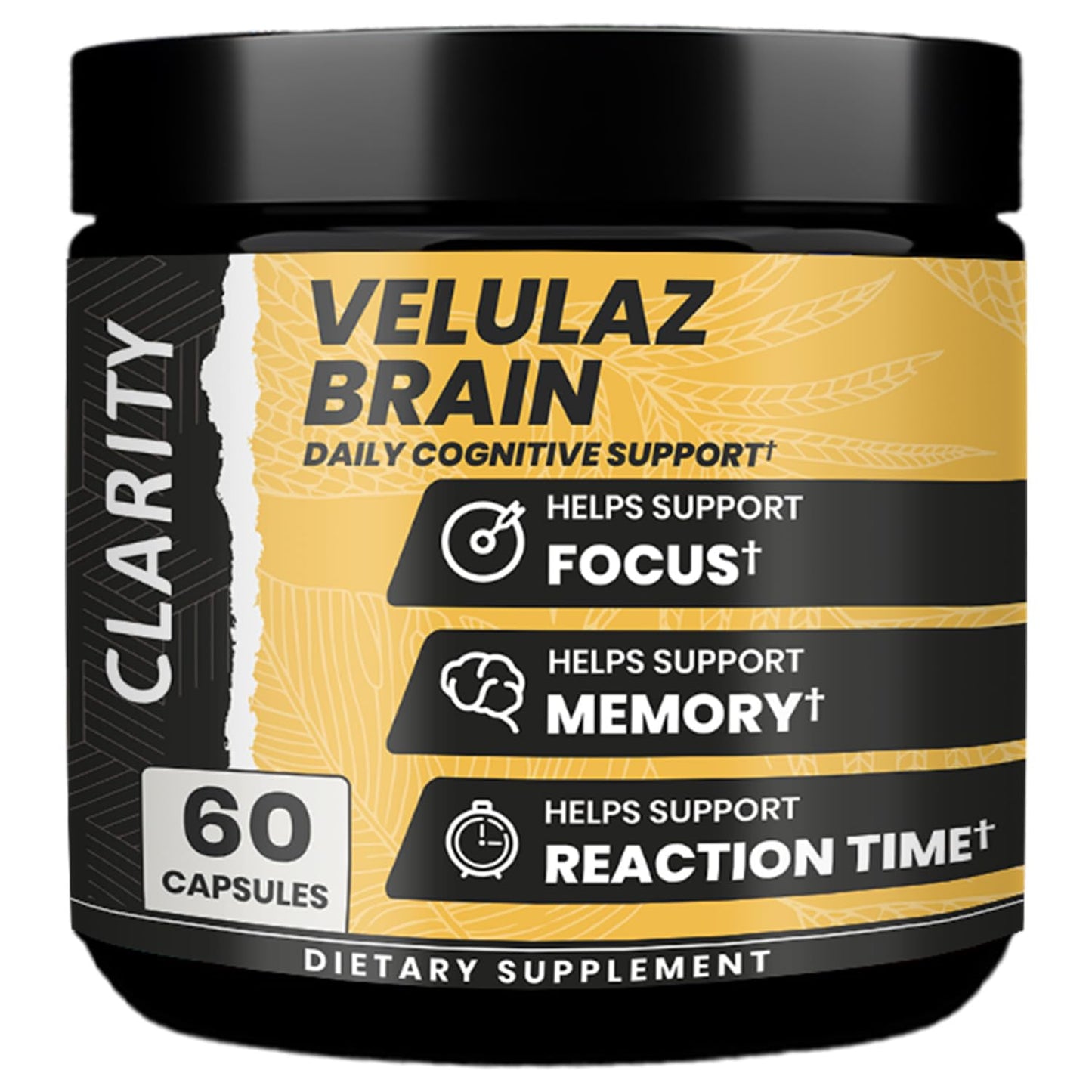 velulaz Brain Clarity Multi-Plant Blend Capsules, 60 Count