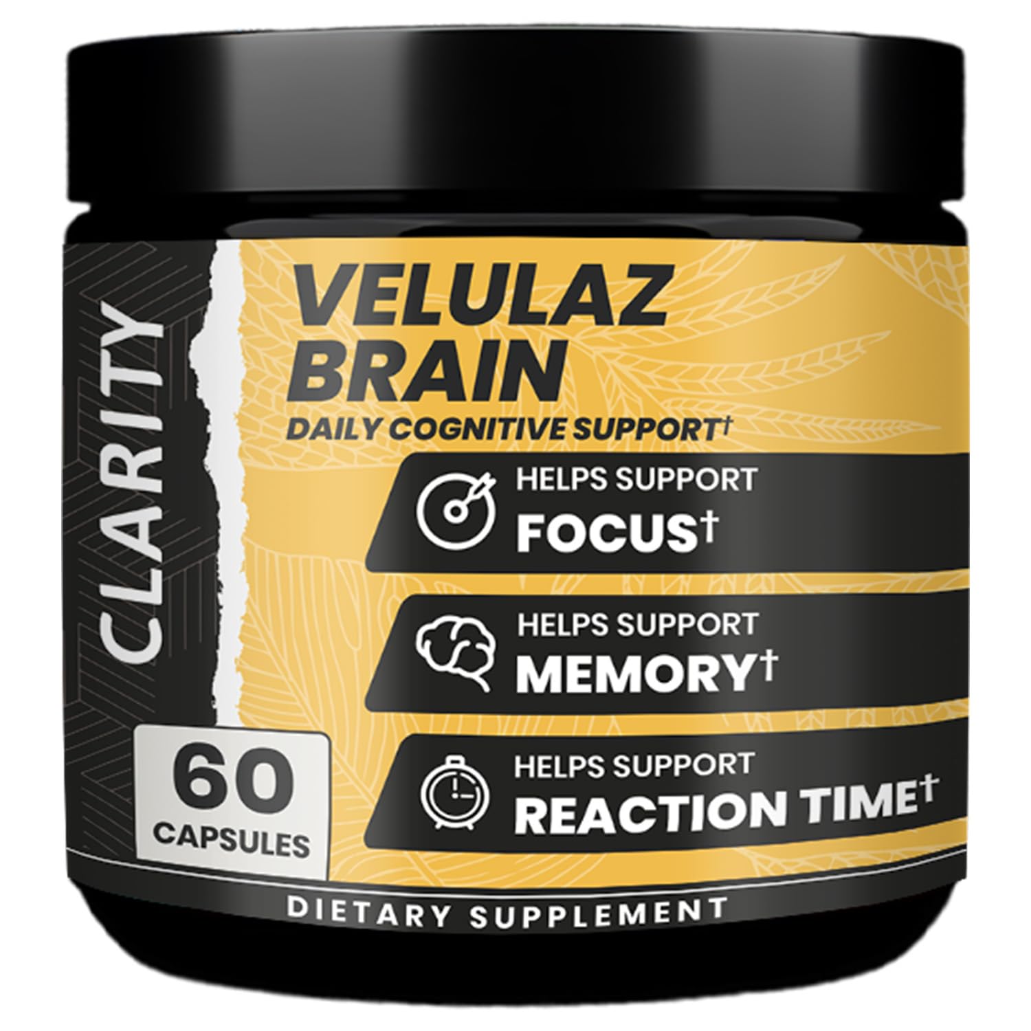 velulaz Brain Clarity Multi-Plant Blend Capsules, 60 Count