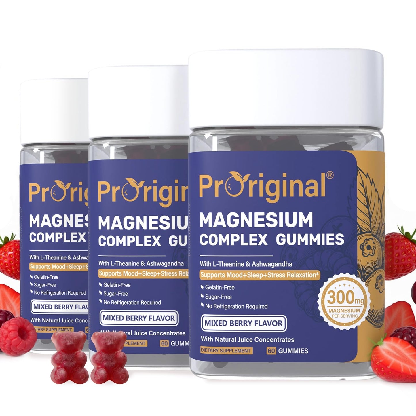 Proriginal Magnesium Gummies for Stress & Sleep Gummy 180