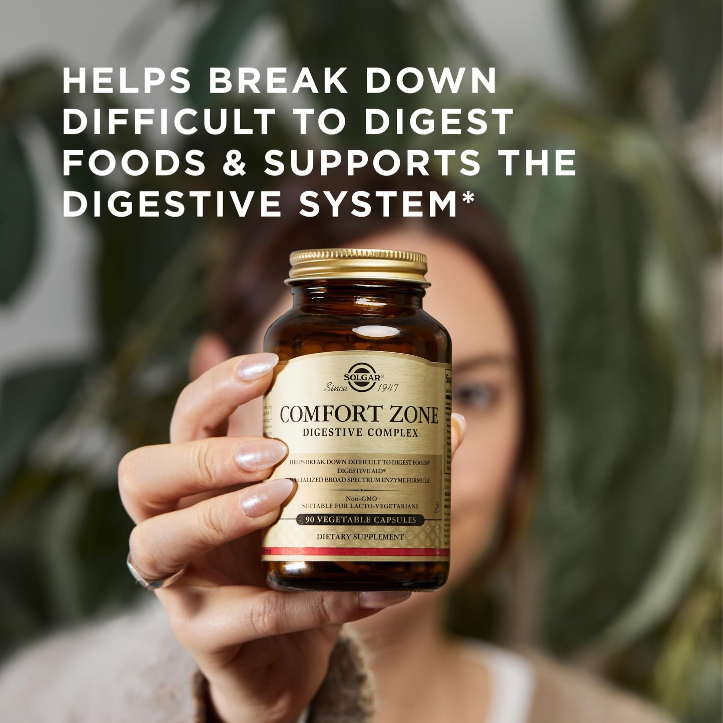Solgar Comfort Zone Digestive Complex Vegetable Capsules, 90 Count