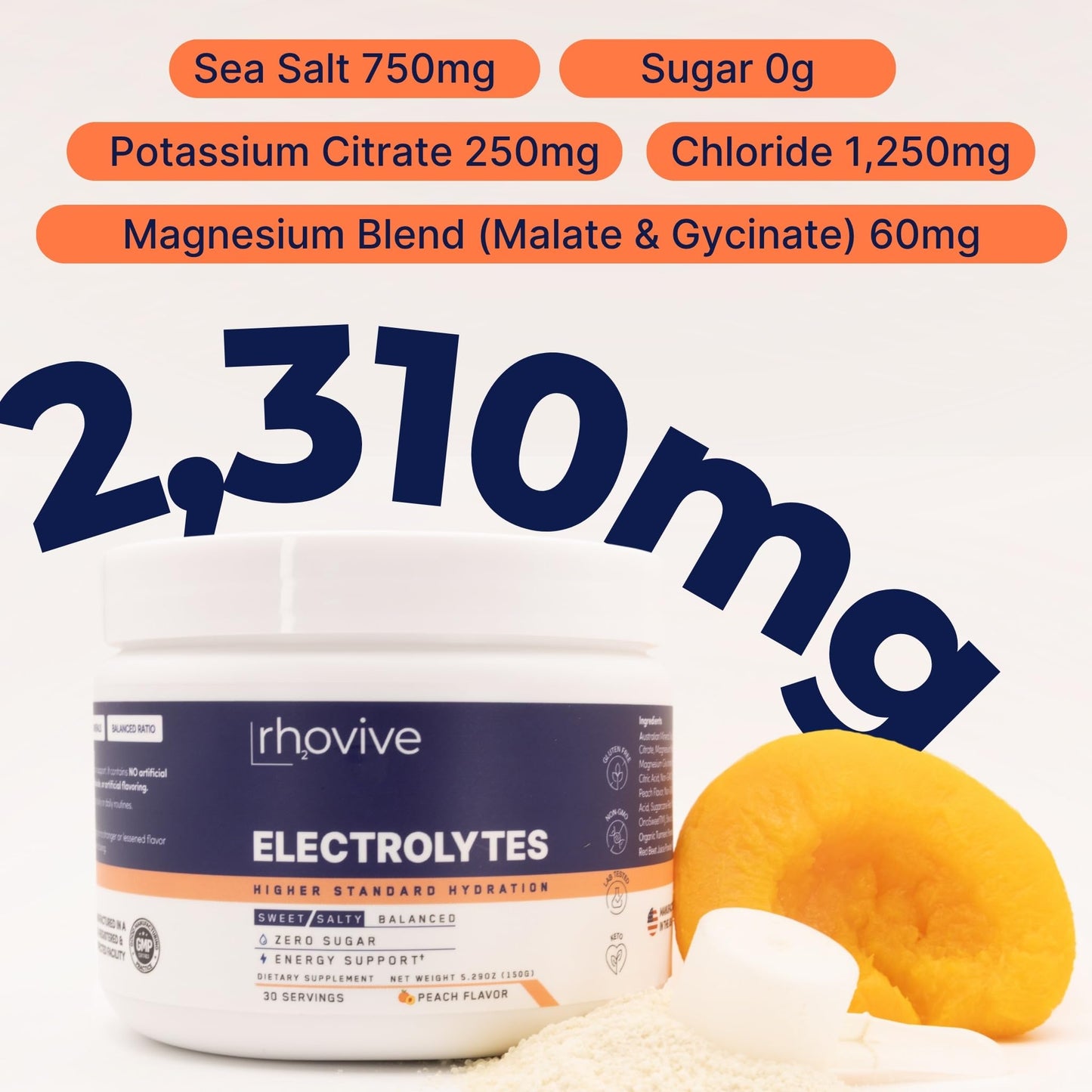 Rhovive Electrolyte Powder, 5.29 Ounce