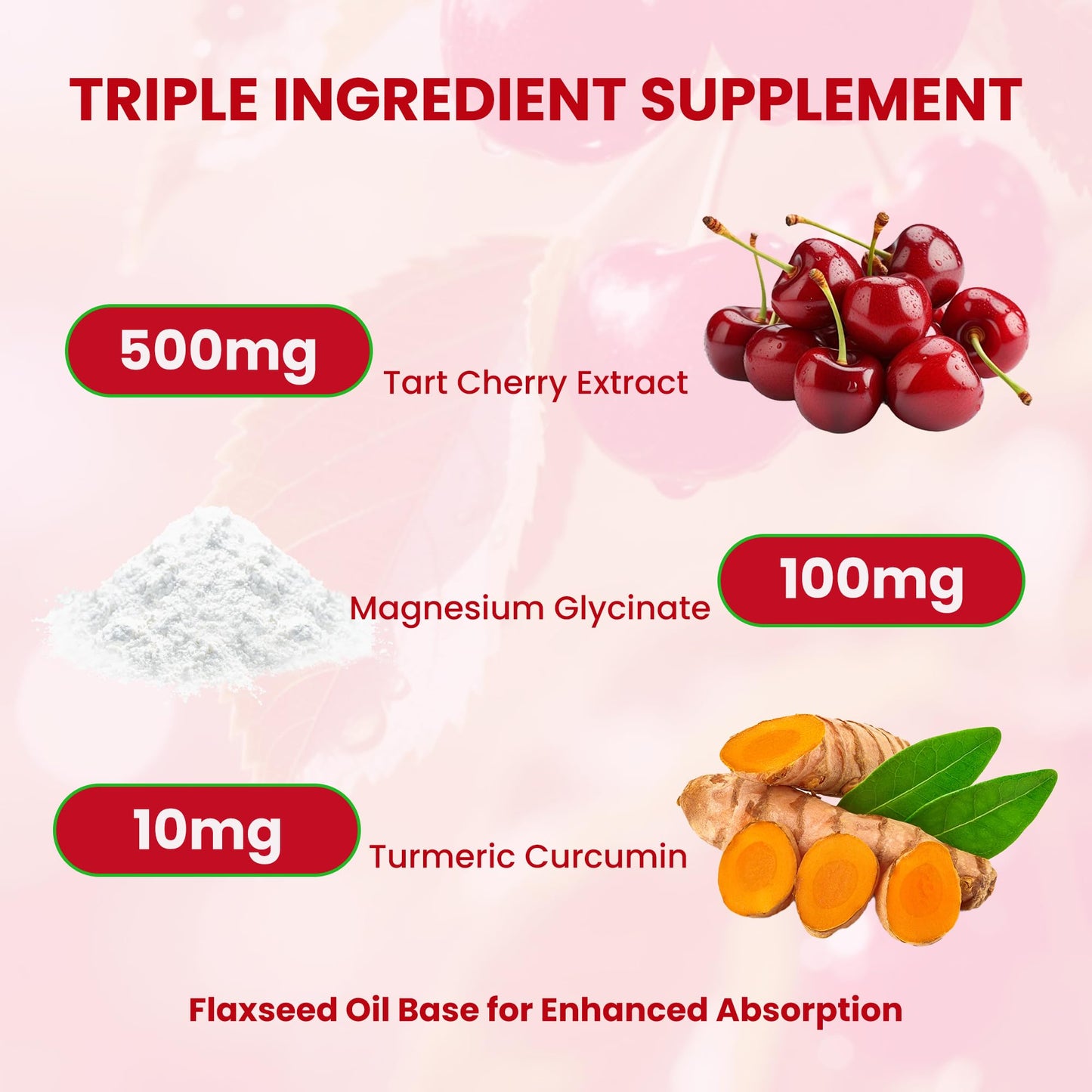 VerdiGusto Tart Cherry Softgel 500mg Cherry Extract Supplement, 300 Count