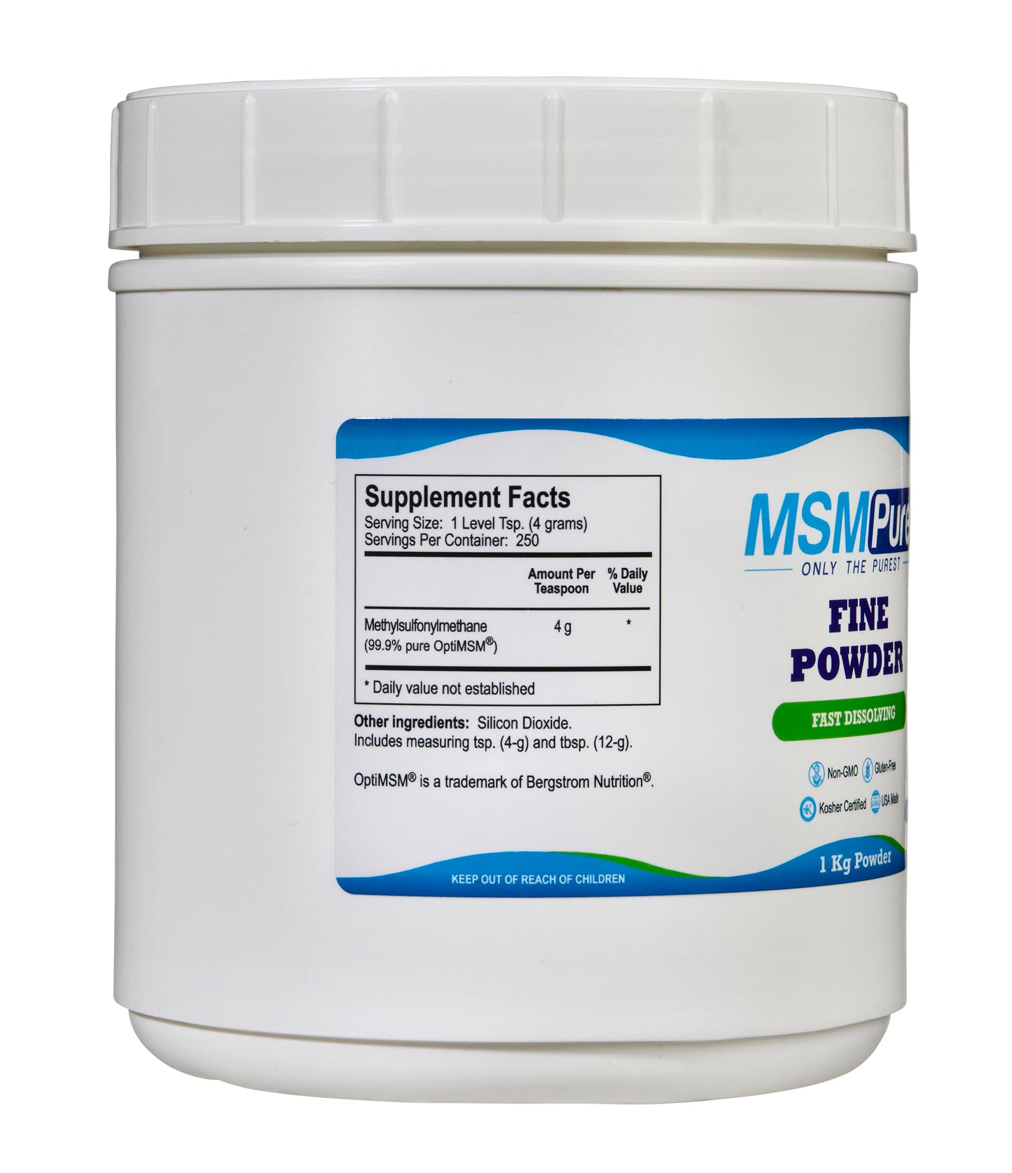 KALA HEALTH MSMPure MSM Fine Powder (2.2 lb) and MSM Gel with Organic Aloe (8 oz) Bundle