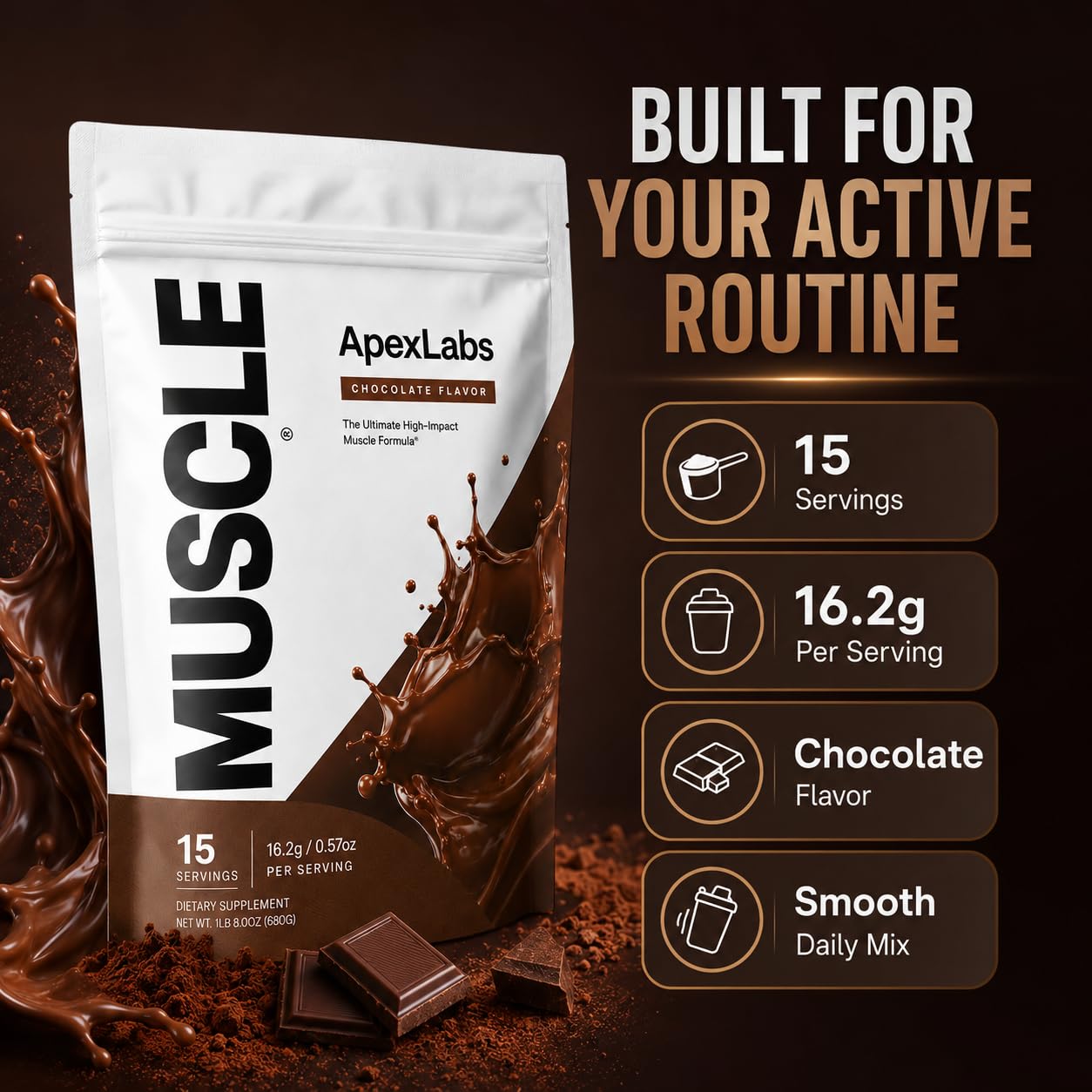 Apex Labs Muscle Powder 1 Count