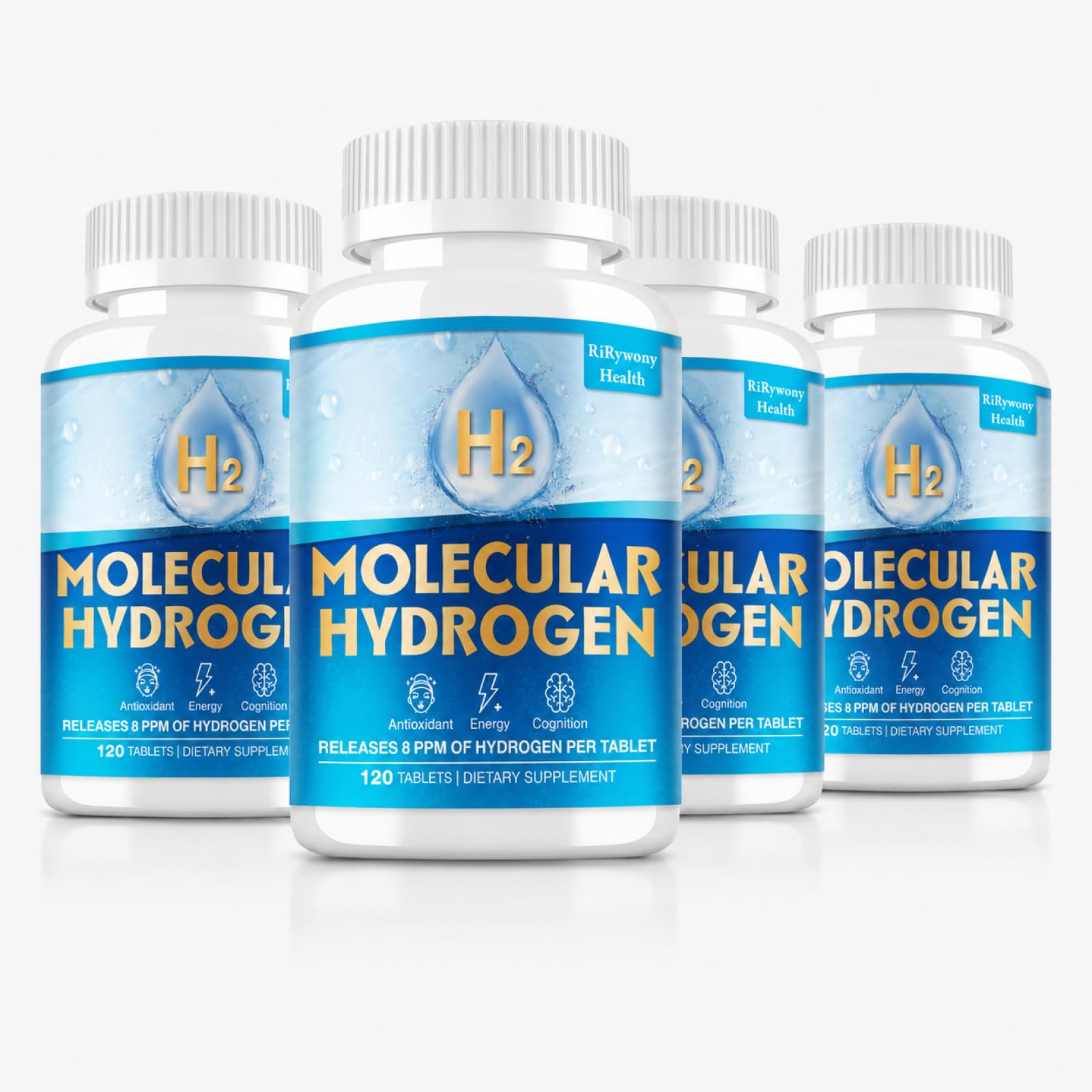 RiRywony Health Hydrogen Water Tablets, 120 Count