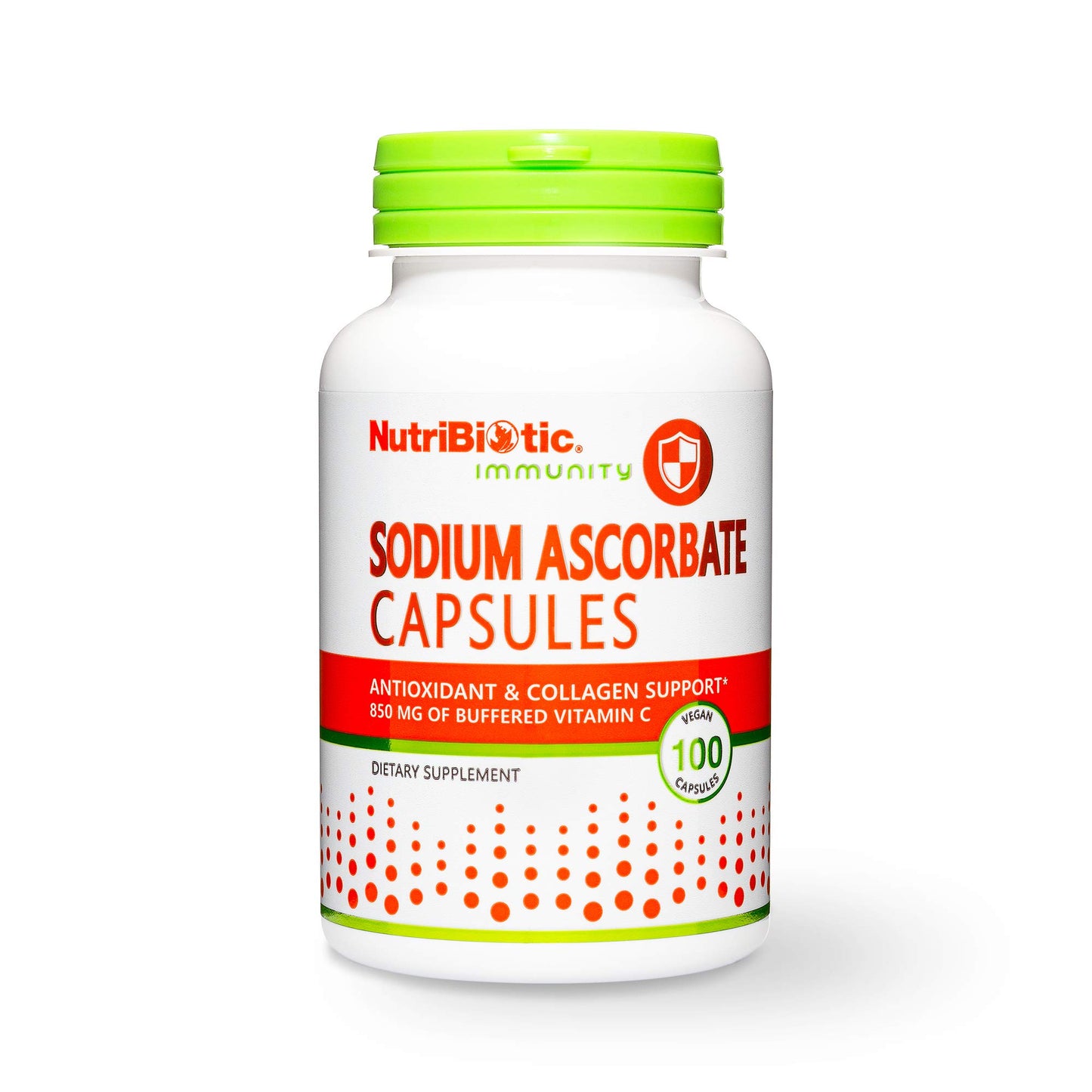 NutriBiotic Sodium Ascorbate Buffered Vitamin C Capsules, 100 Count