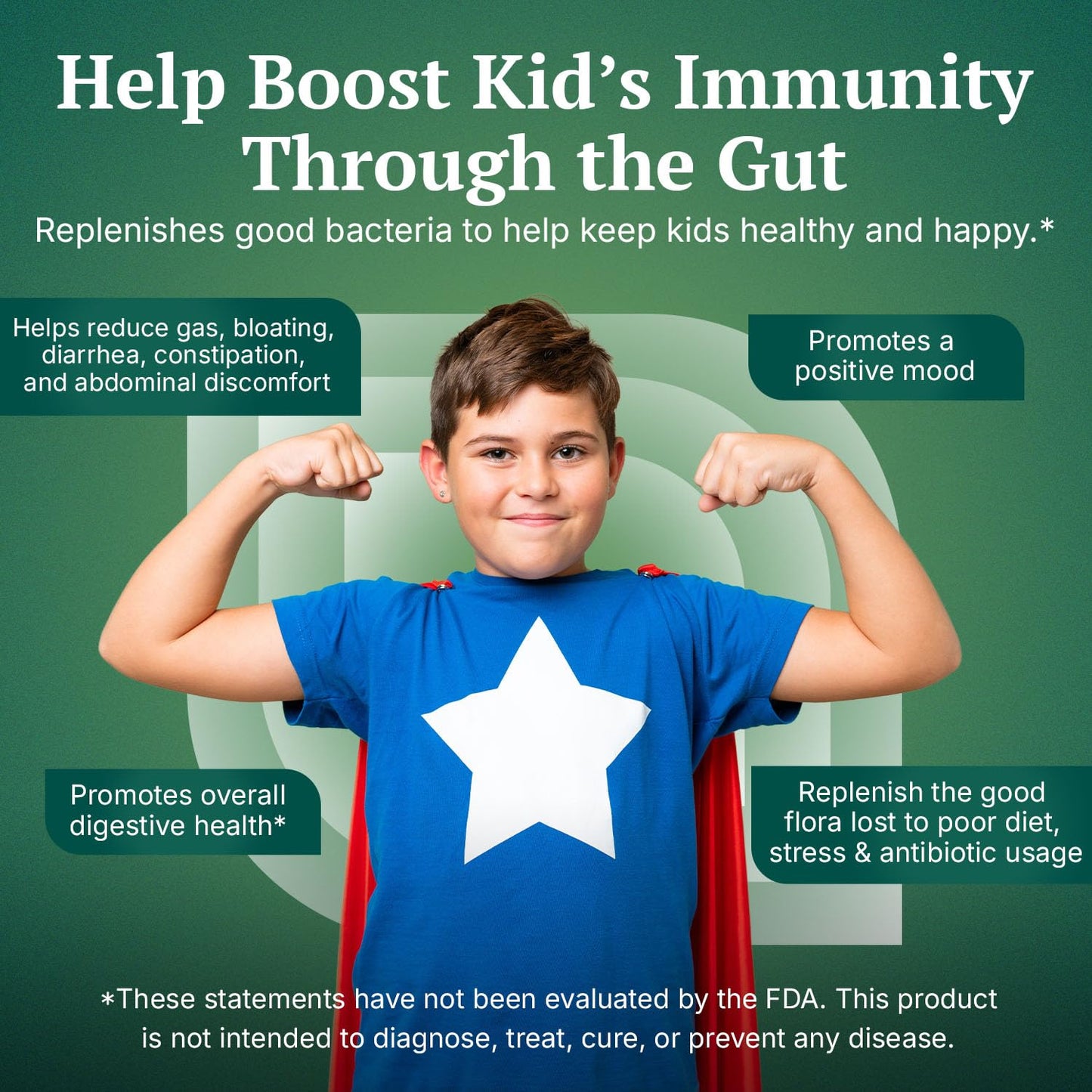 Medella Naturals Kids Probiotic + Prebiotic – 6 Billion CFU Immune and Digestive Support – 30 Tablets