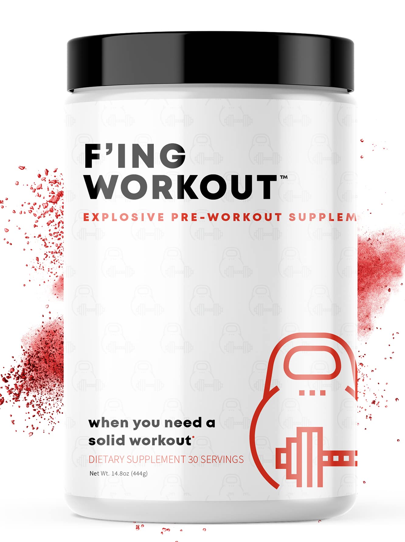 F'ing Workout Explosive Pre-Workout Supplement Powder 15.66 Ounces