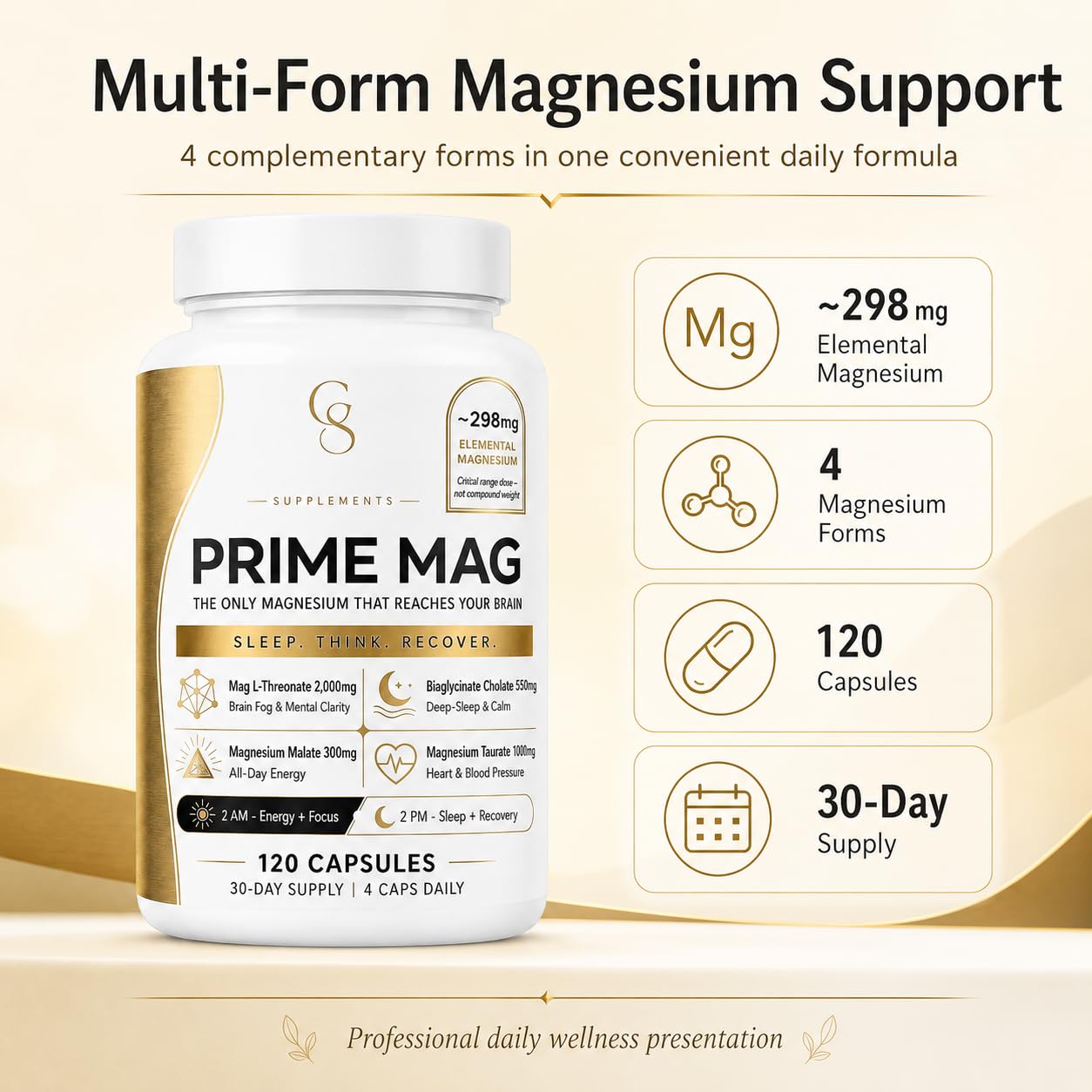 Soomi Esorepair Gold Seal Magnesium Complete Capsules 120 Count