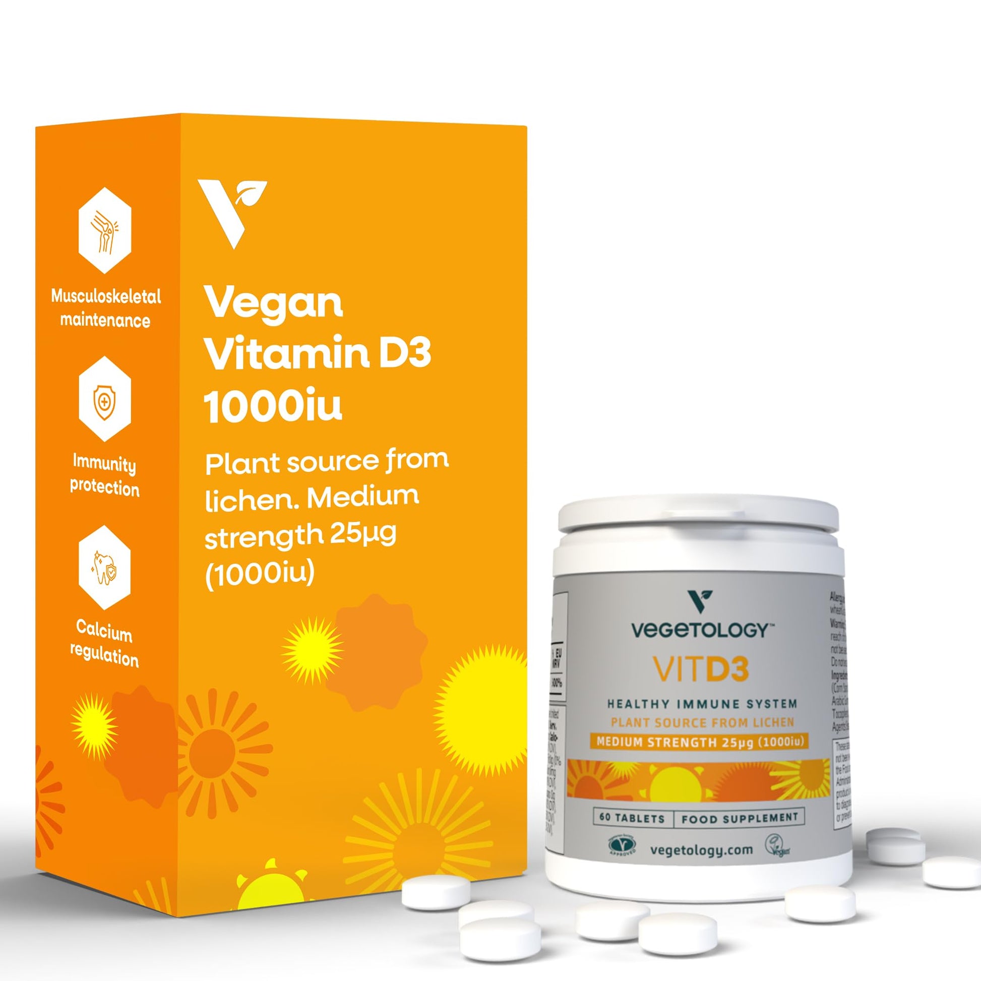 VEGETOLOGY Chewable Vitamin D3 Tablets 60 Count