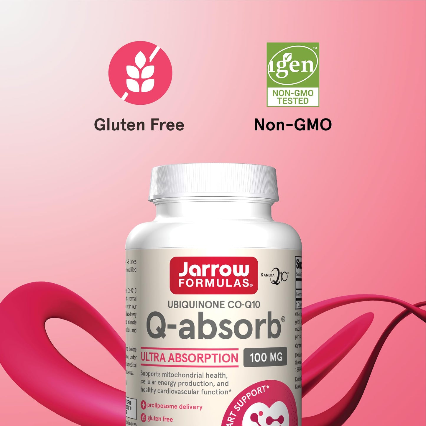 Jarrow Formulas Q-absorb Ubiquinone Co-Q10 100 mg Softgel, 120 Softgels