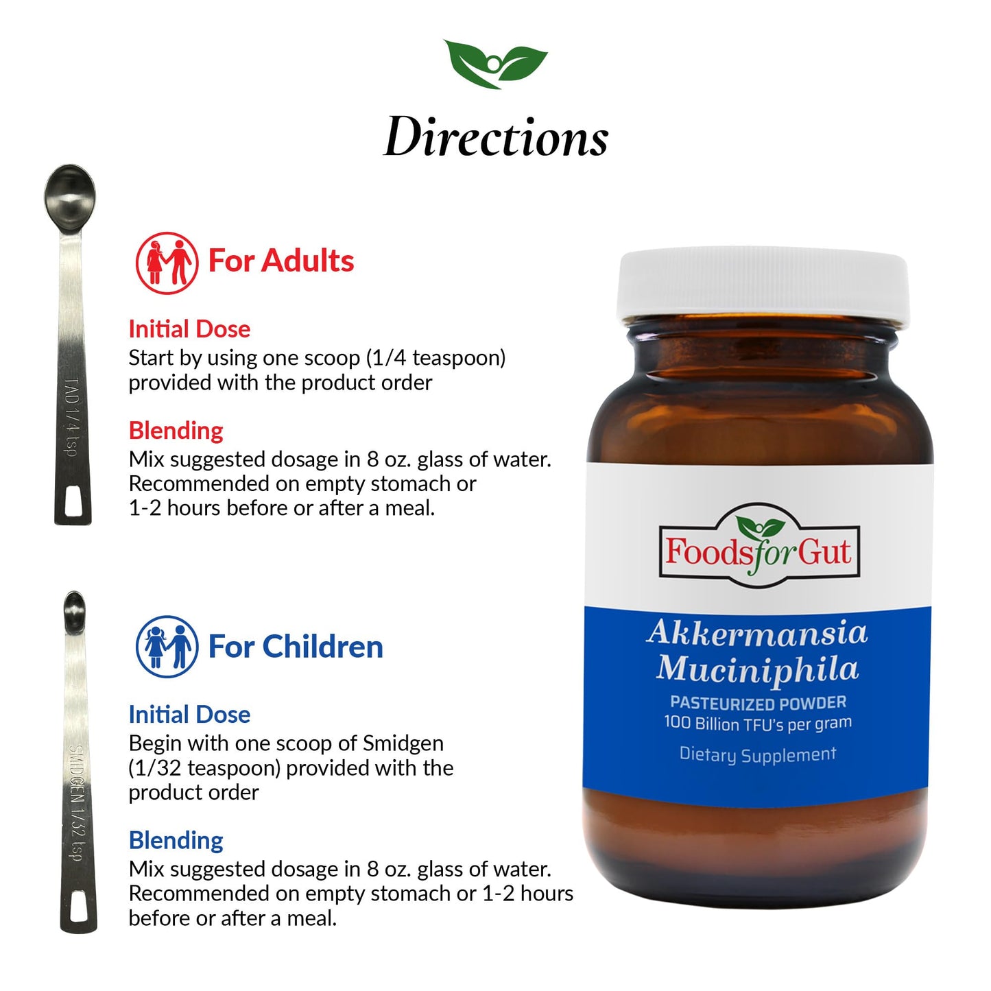 Foods For Gut Akkermansia Muciniphila Pasteurized Powder 1.05 oz