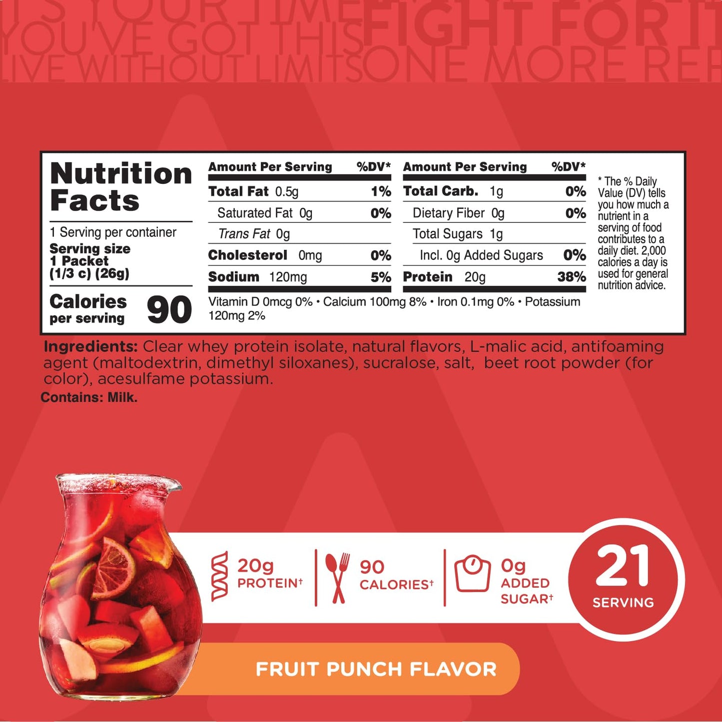 TransformHQ Clear Protein Powder (Fruit Punch) 19.4 Servings