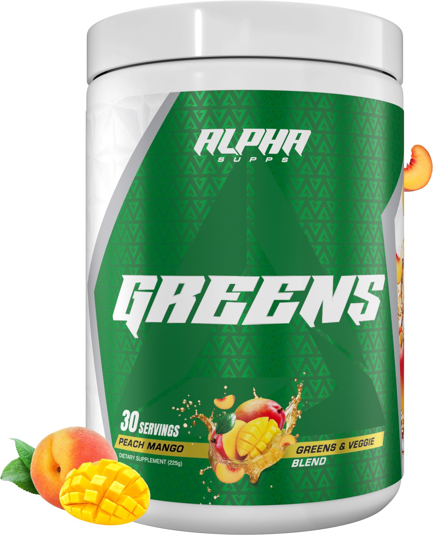 Alpha Supps Alpha Greens Supplement Powder 7.94 Ounce
