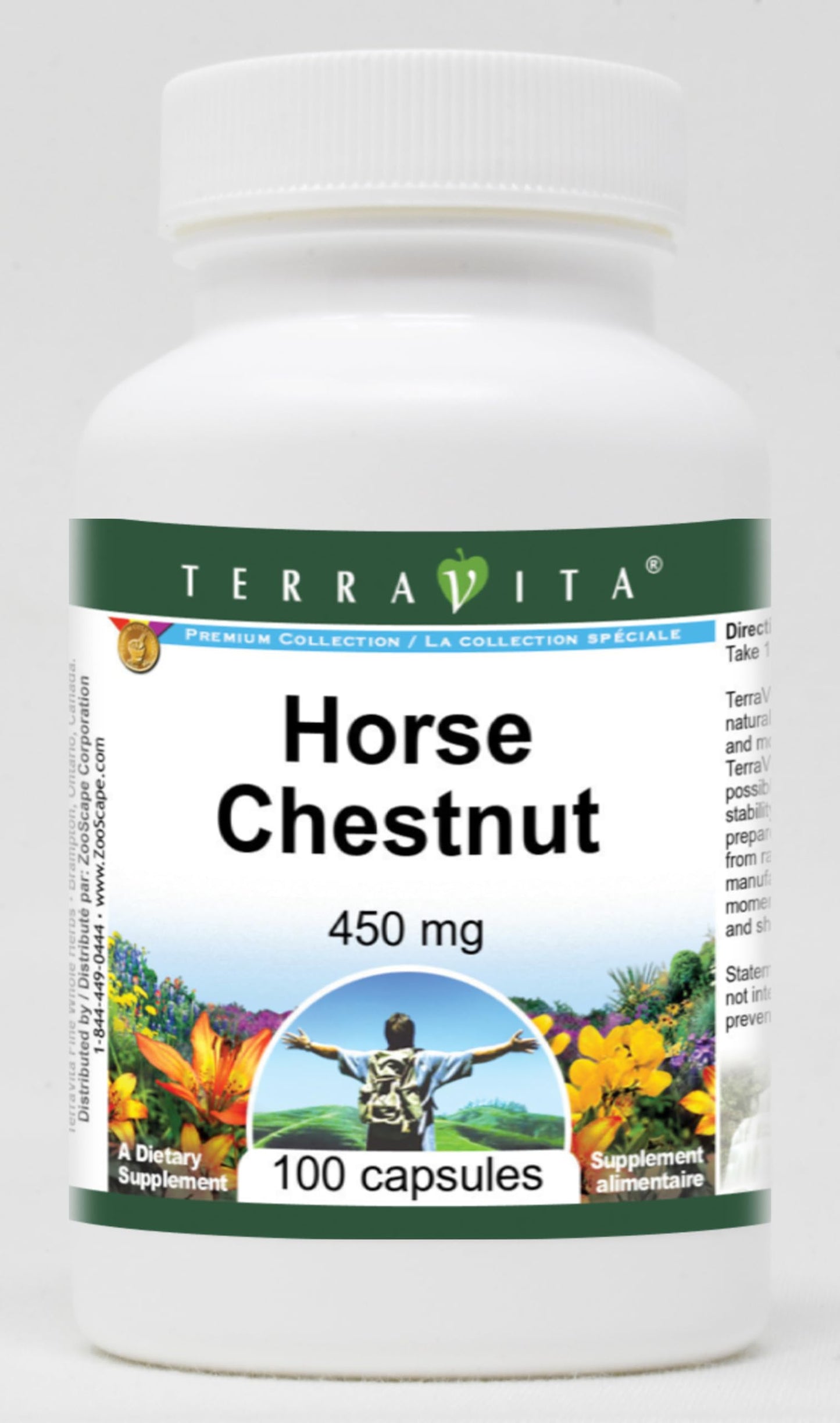Terravita Horse Chestnut 450 mg Capsules, 100 Count