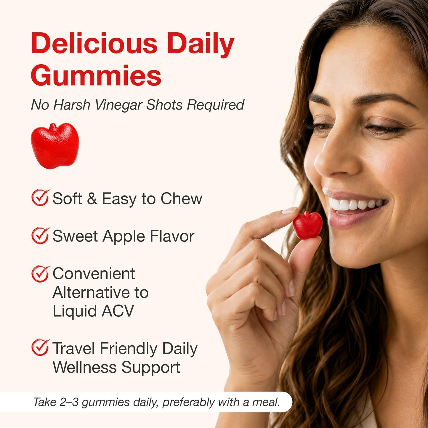 NUU3 Apple Cider Vinegar Gummies 60 Count