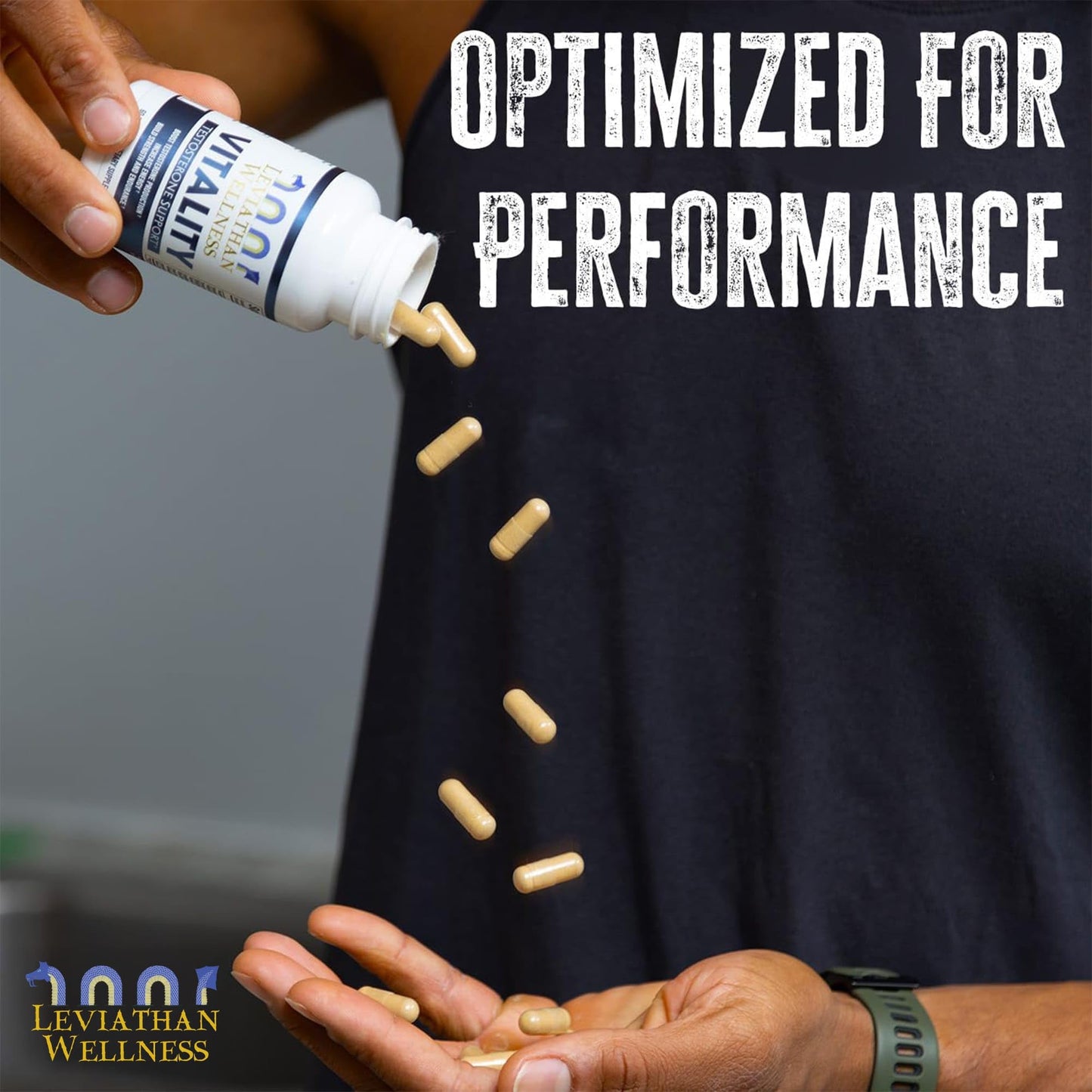 Leviathan Wellness Vitality Testosterone Support Formula Capsule 60 Count