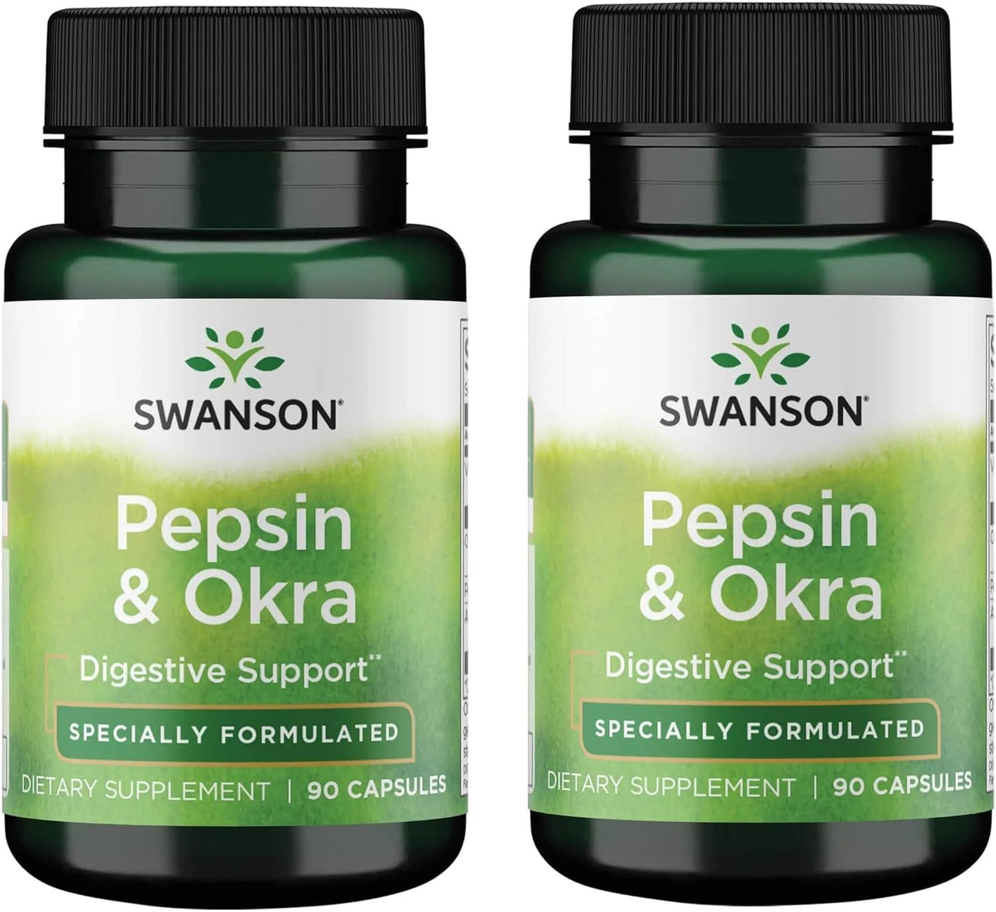 Swanson Pepsin & Okra Capsules 180