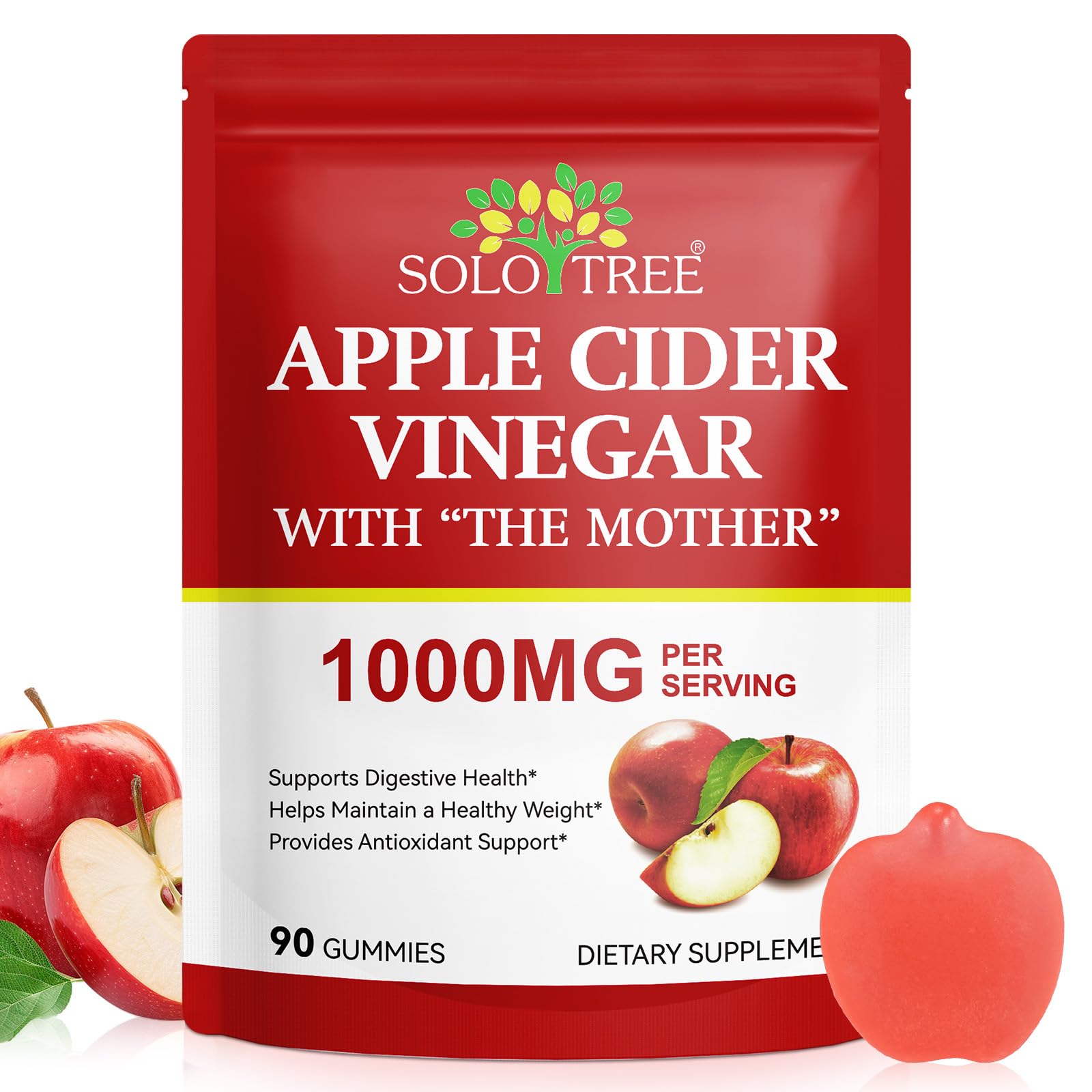 NIFEISHI Apple Cider Vinegar Gummies with Mother 90 Count