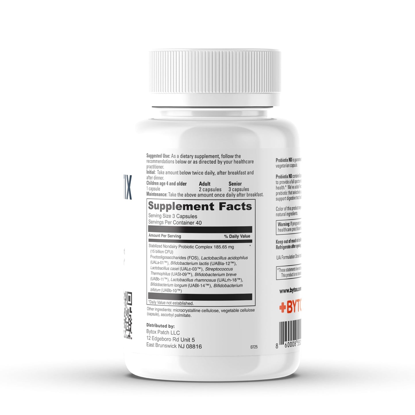 Bytox Probiotic Supplement Capsule, 120 Capsules