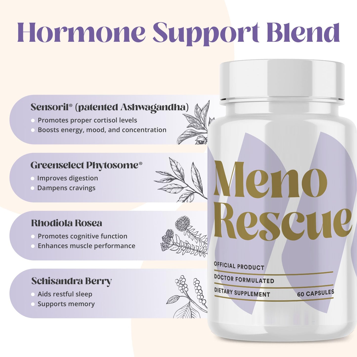 MenoRescue Menopause Relief Capsule 60 Count