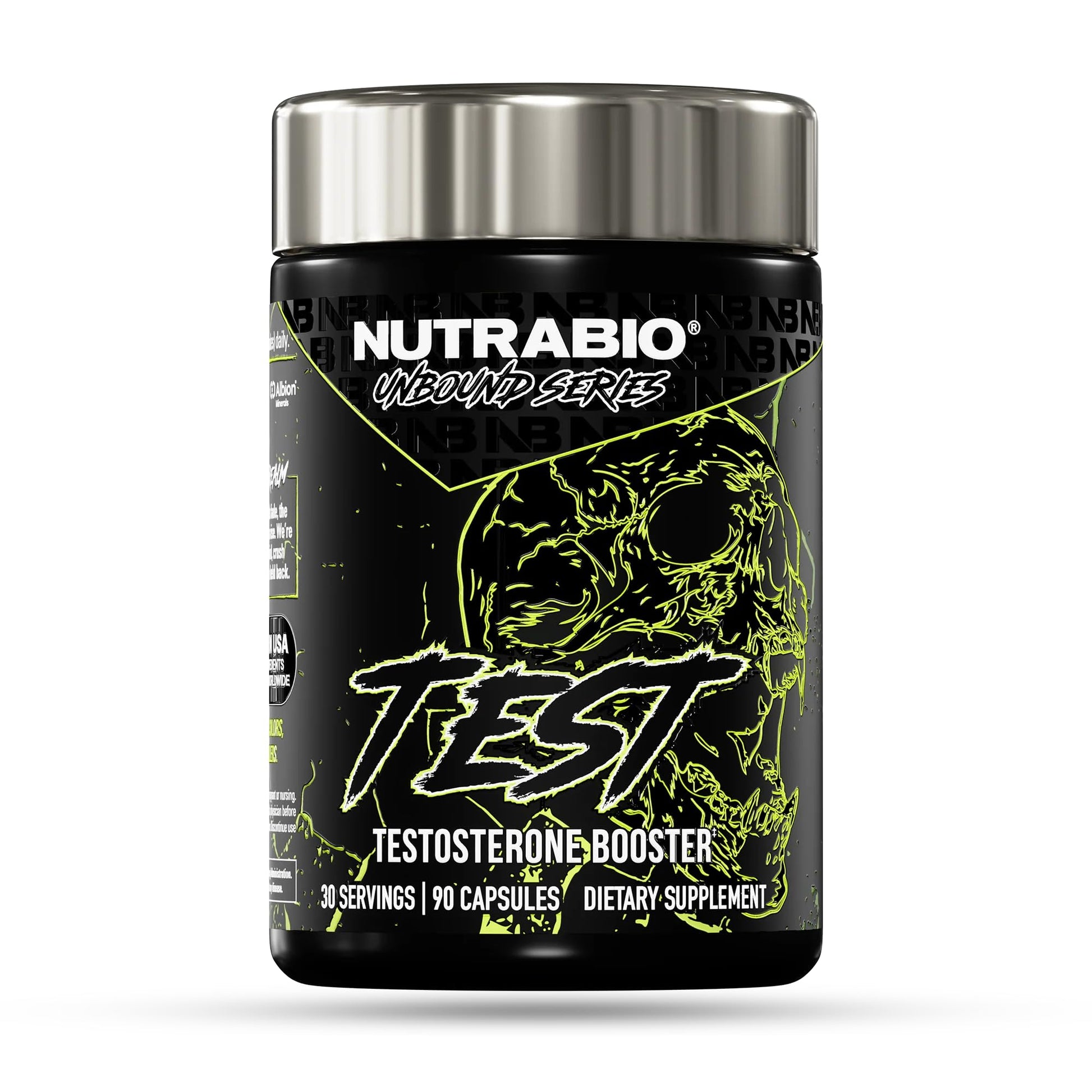 NutraBio Unbound Test Capsules 90 Count