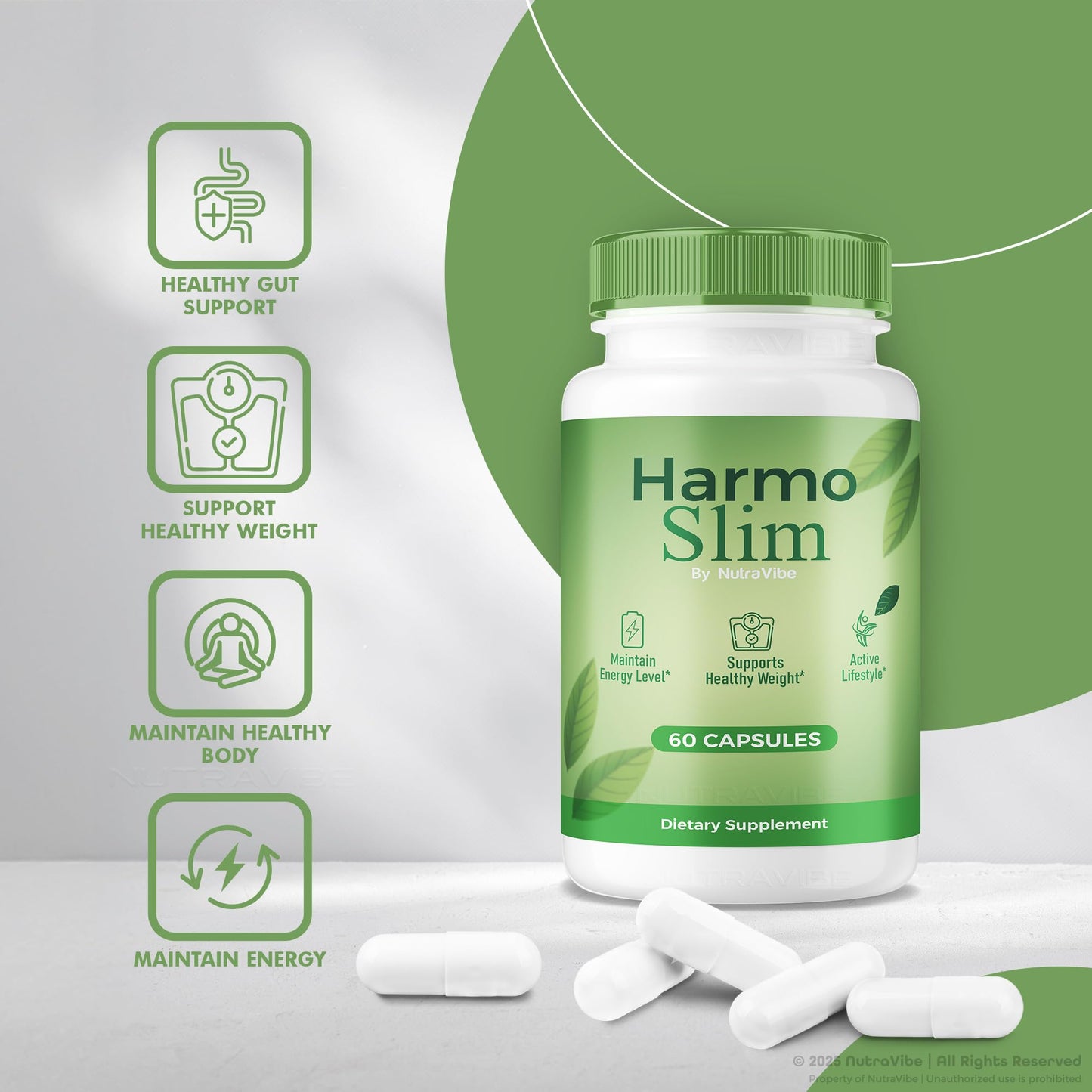 NutraVibe HarmoSlim Capsule 300 Capsules